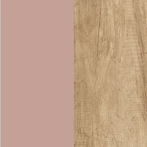 Kobe Pink Front with Nebraska Oak Base