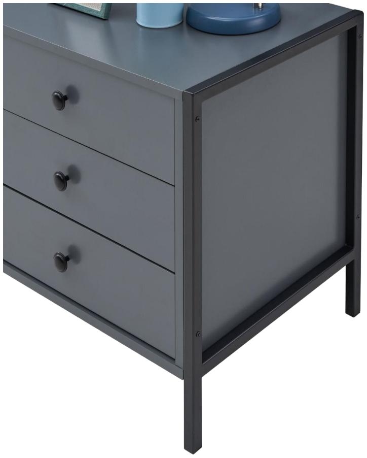Warren 3 Drawer Bedside Cabinet - Variant Available