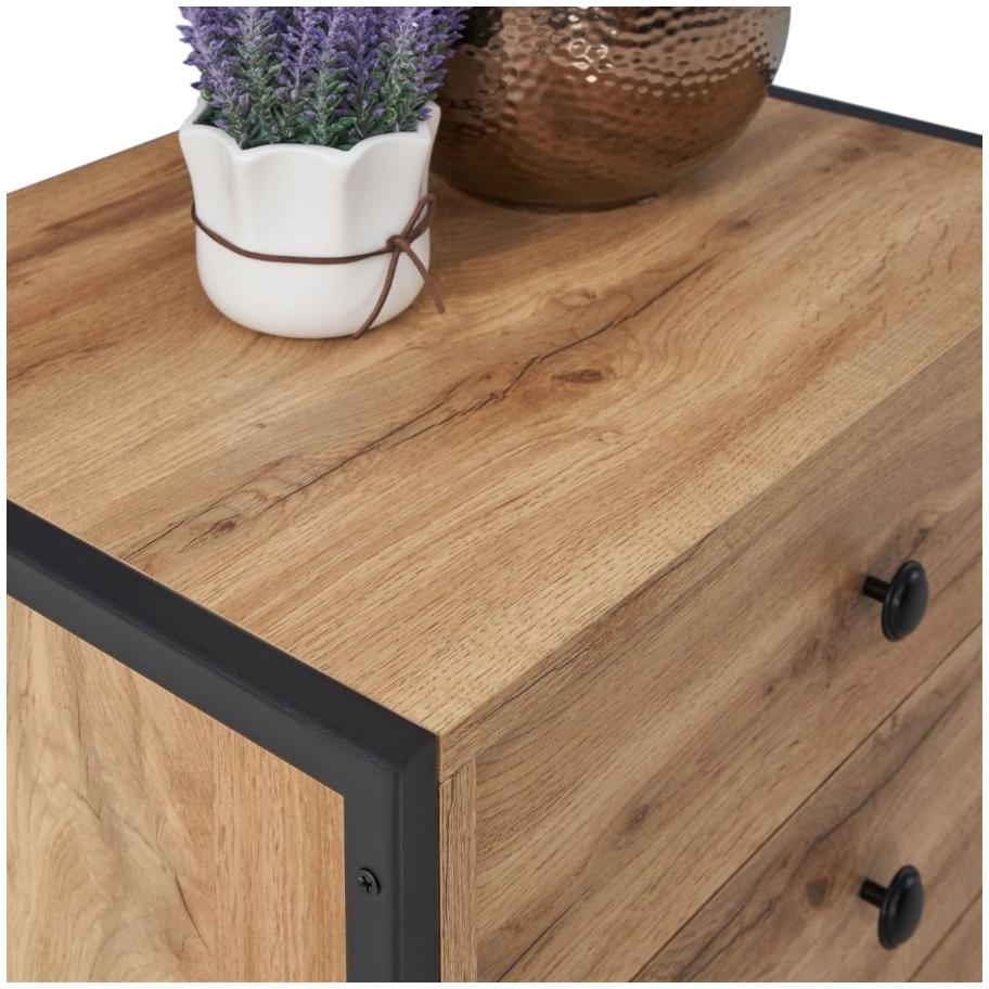 Warren 3 Drawer Bedside Cabinet - Variant Available