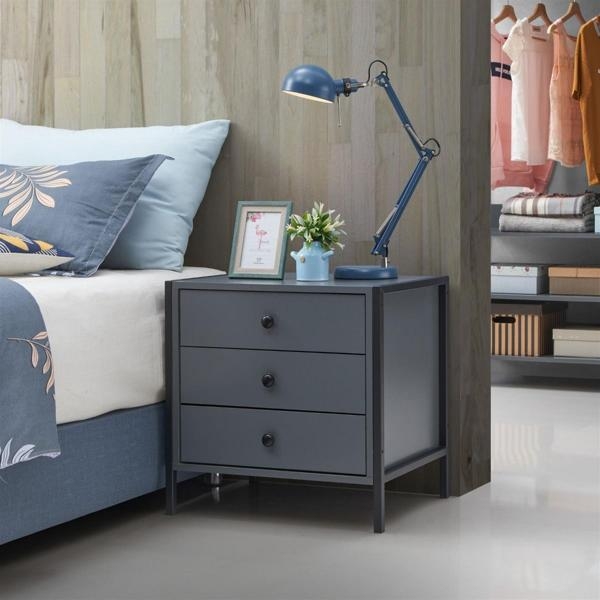 Warren 3 Drawer Bedside Cabinet - Variant Available