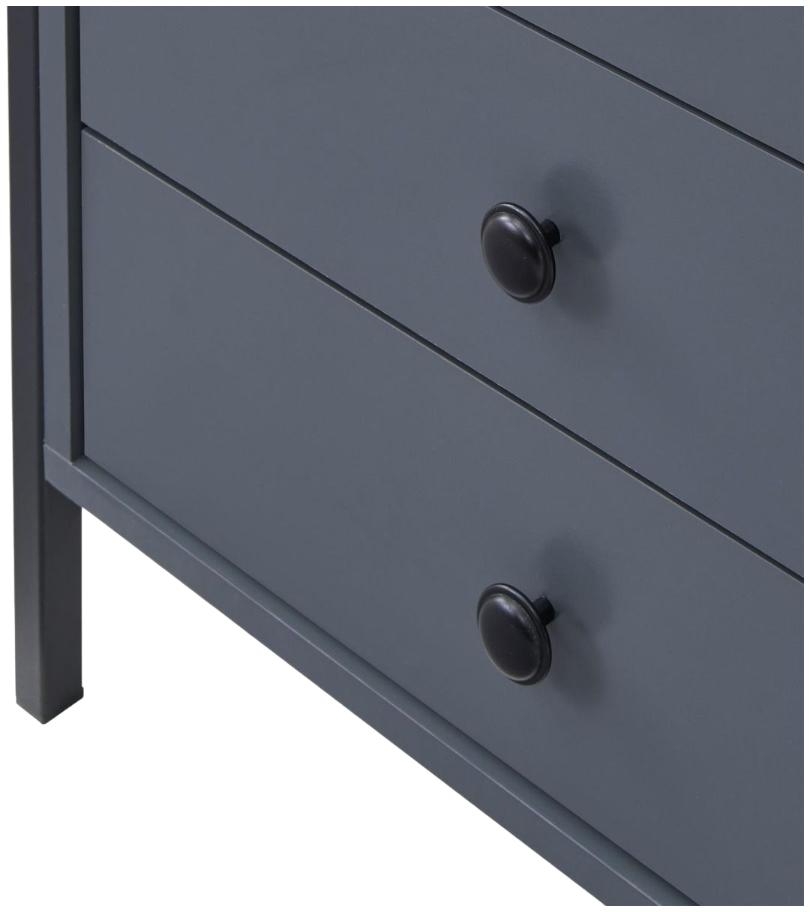 Warren 3 Drawer Bedside Cabinet - Variant Available