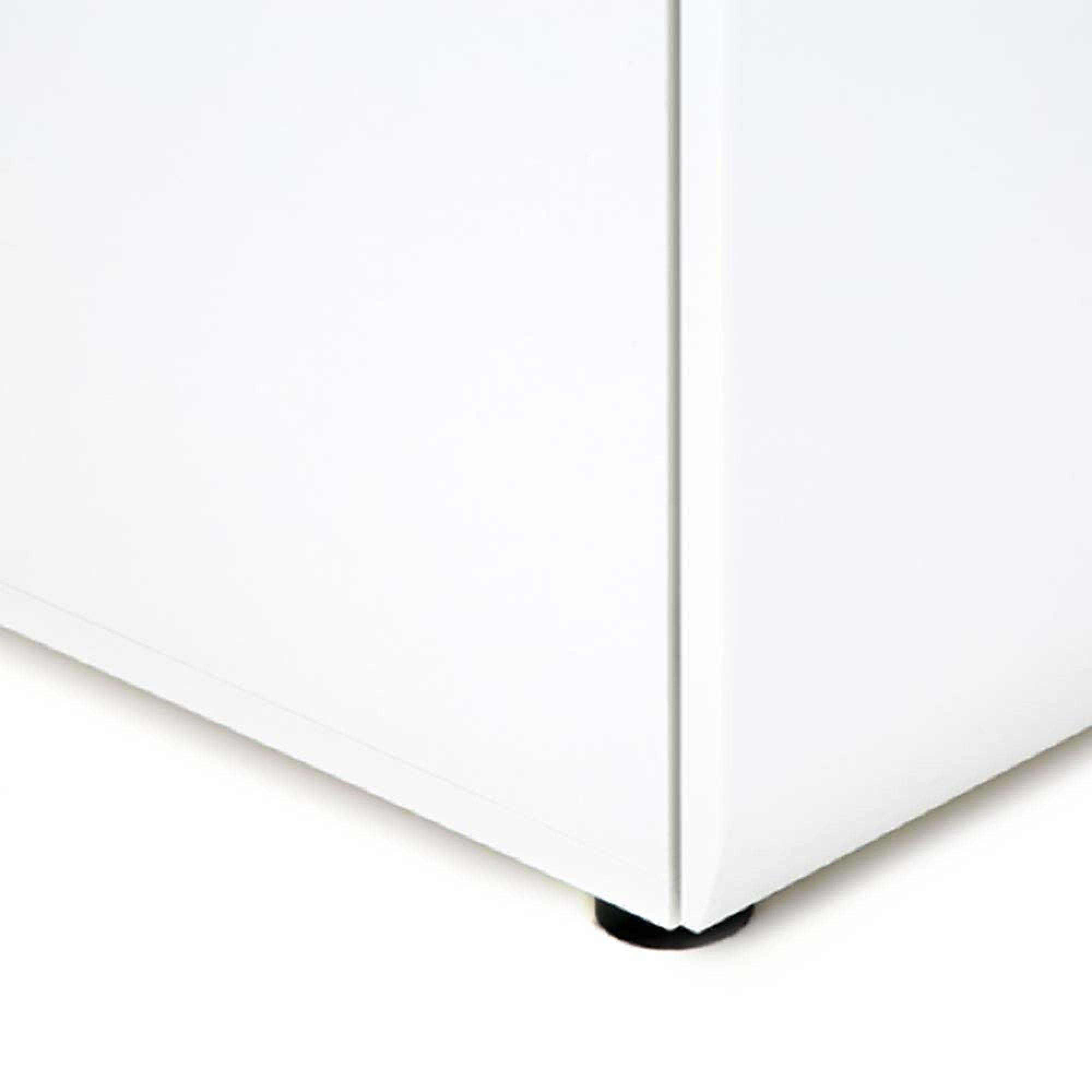 Chelsea Bedside Cabinet - 2 Drawer - White Gloss