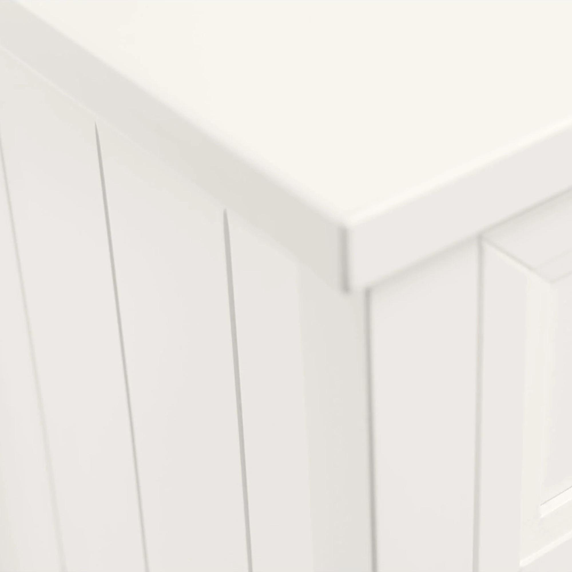 Maine Bedside Cabinet - 3 Drawer - White