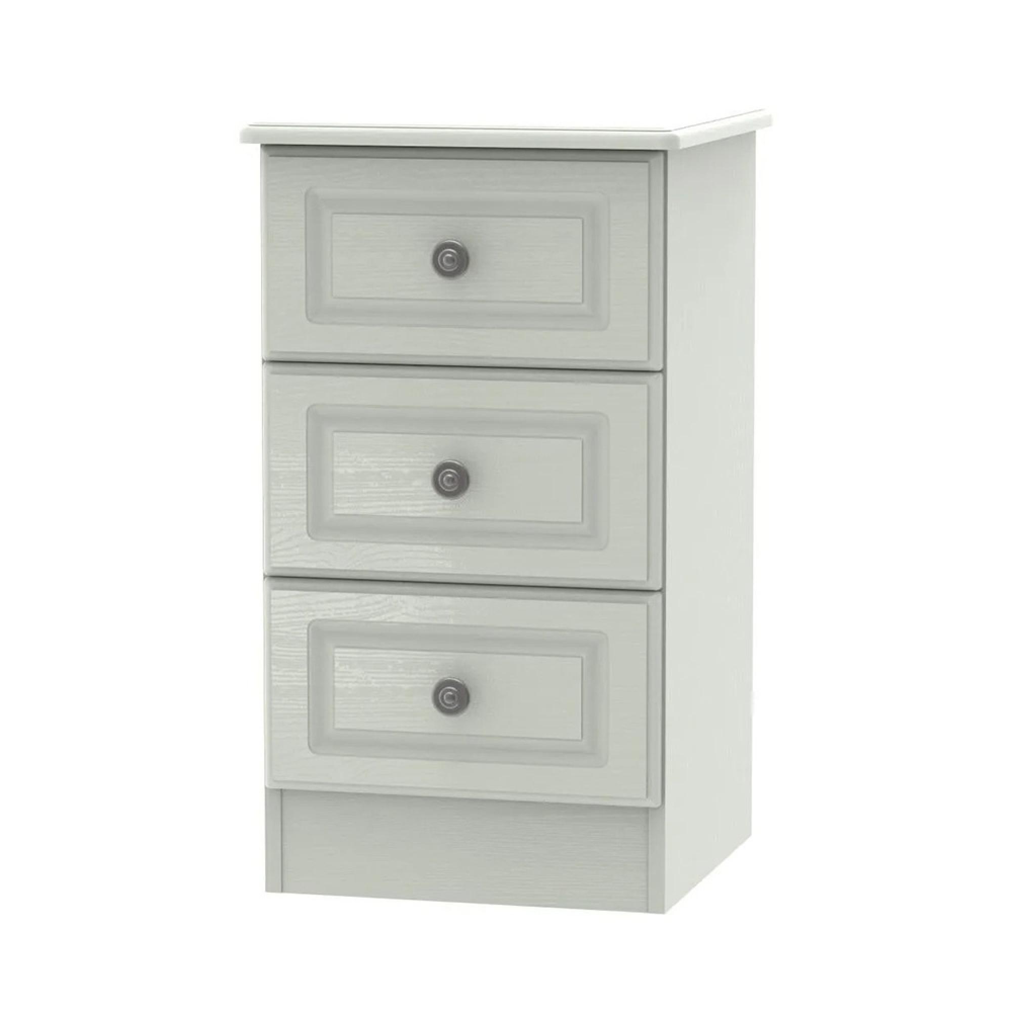 Pembroke Bedside Cabinet - 3 Drawer - Cashmere