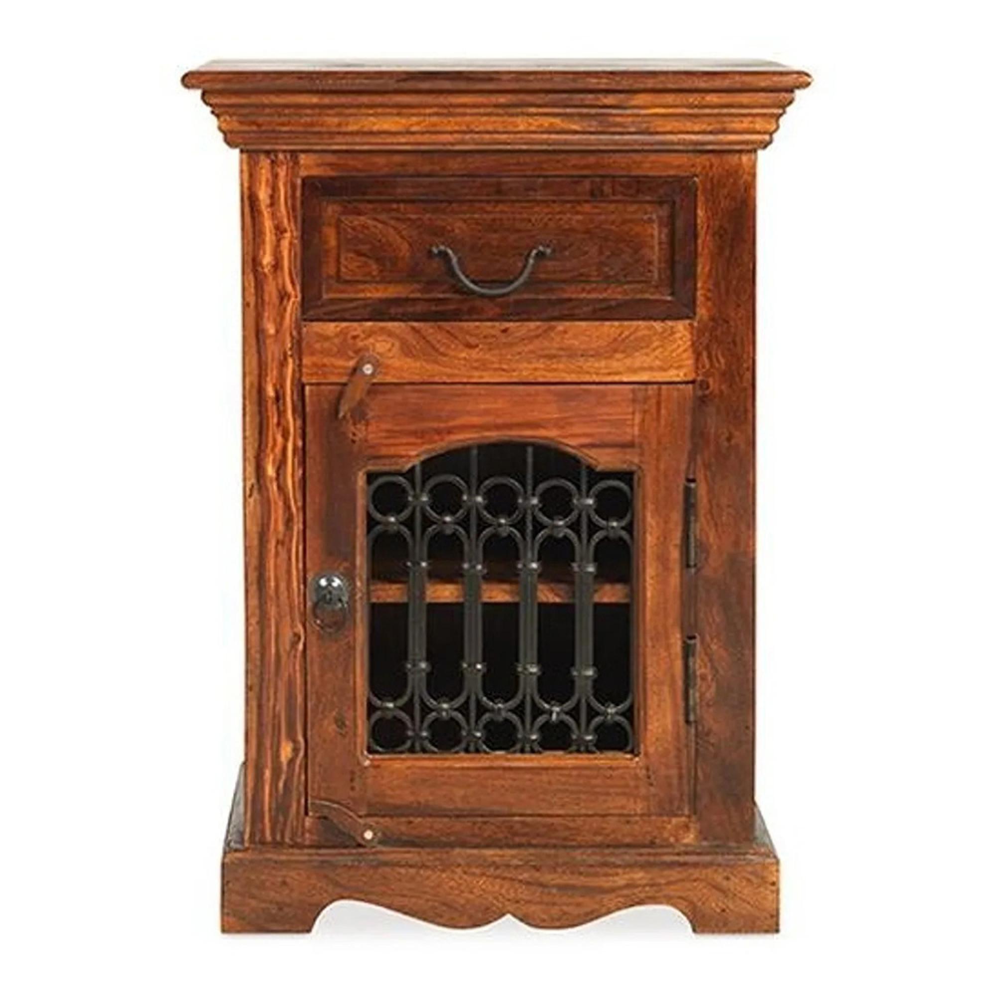 Indian Sheesham RHF Door Bedside Cabinet