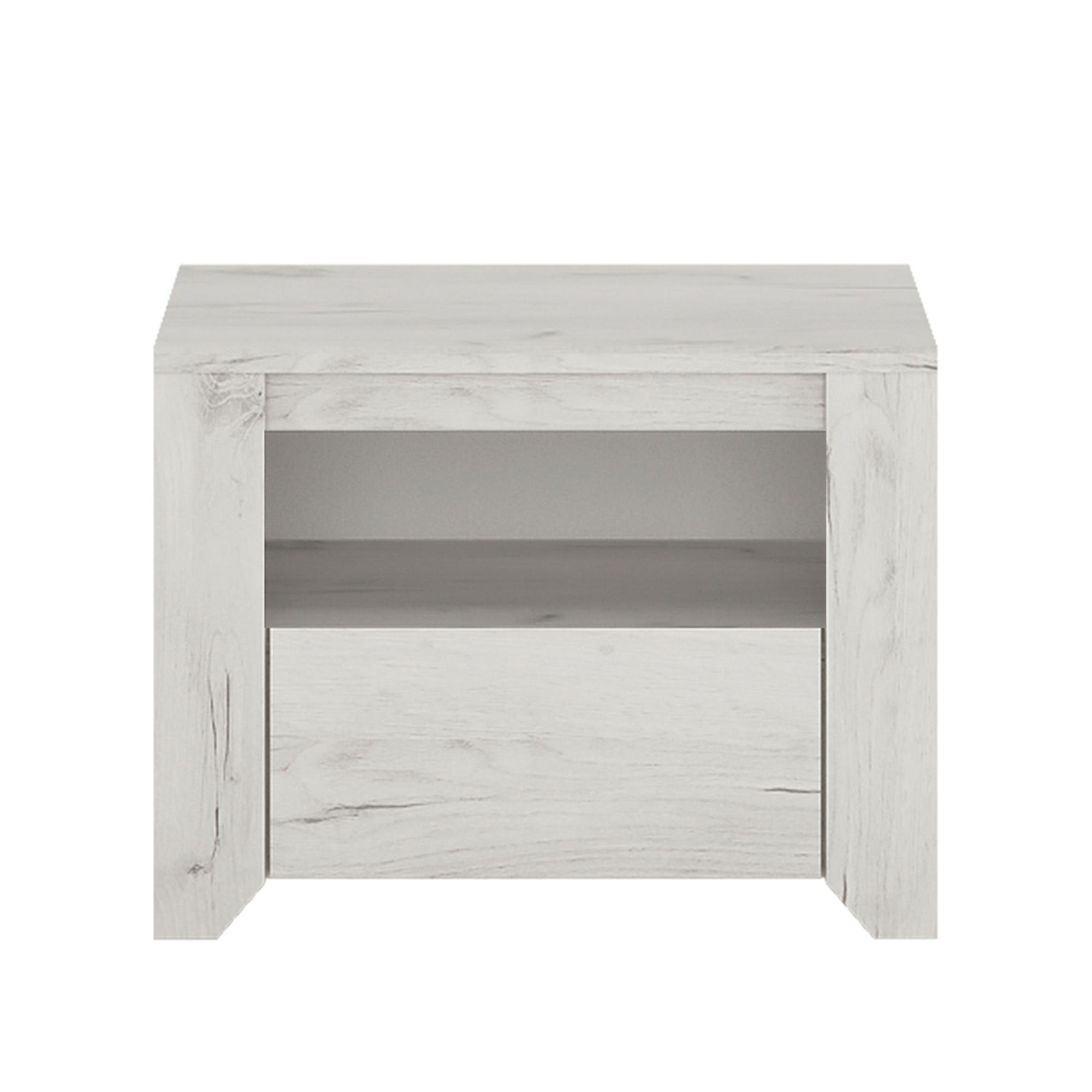 Angel Bedside Cabinet - 1 Drawer - White