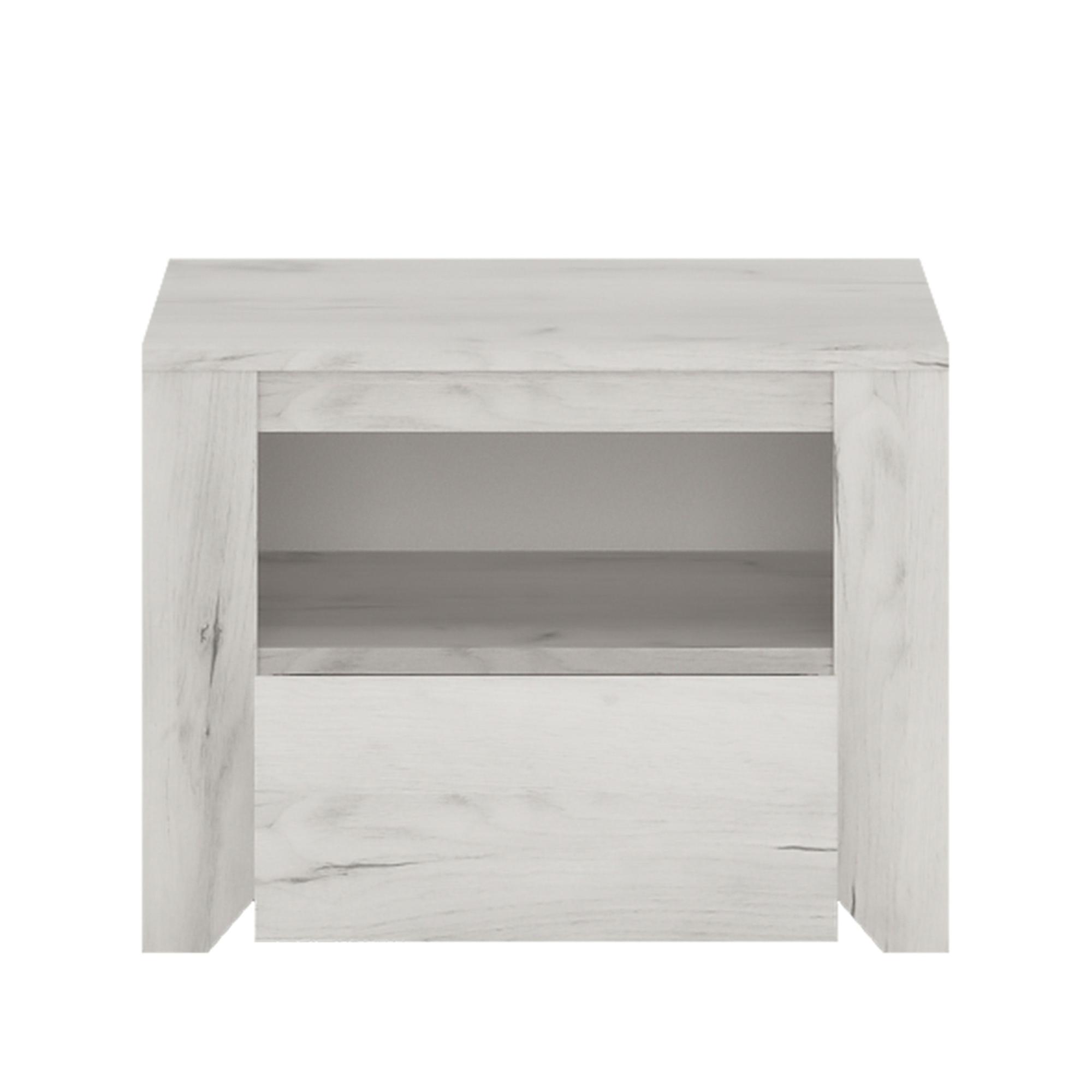 Angel Bedside Cabinet - 1 Drawer - White