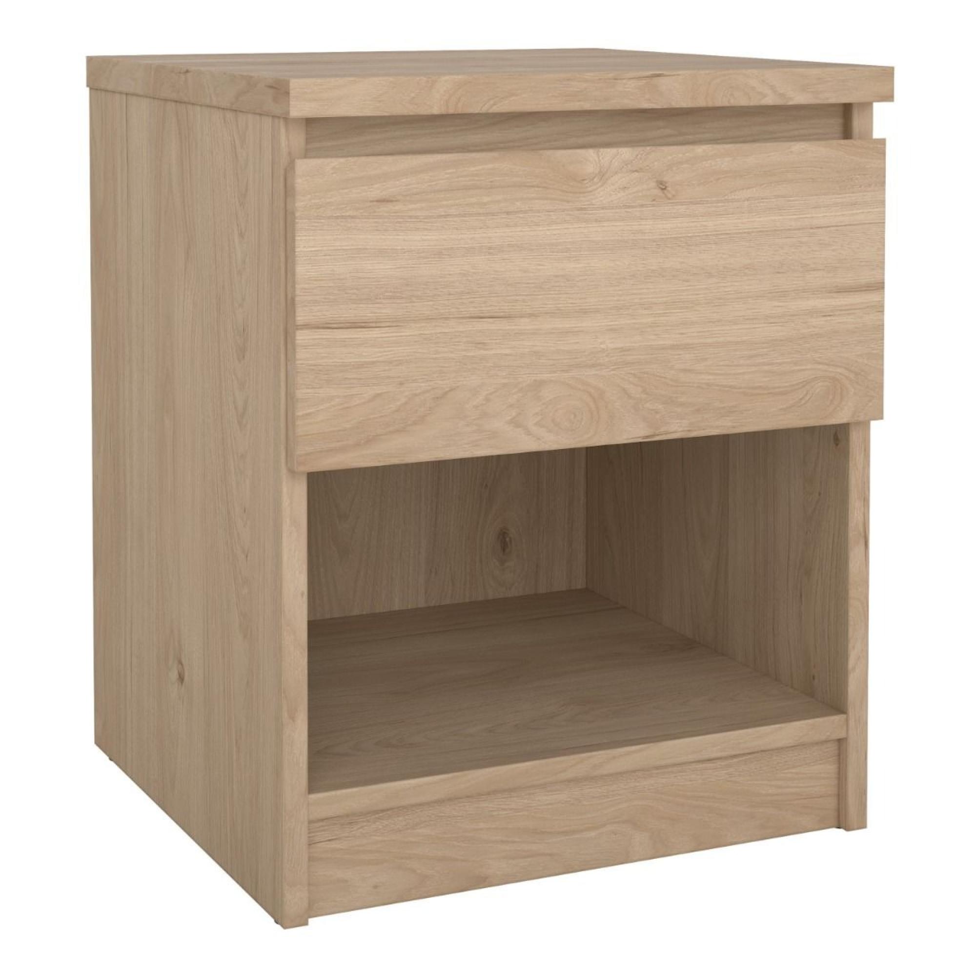 Naia Bedside Cabinet - 1 Drawer - Oak