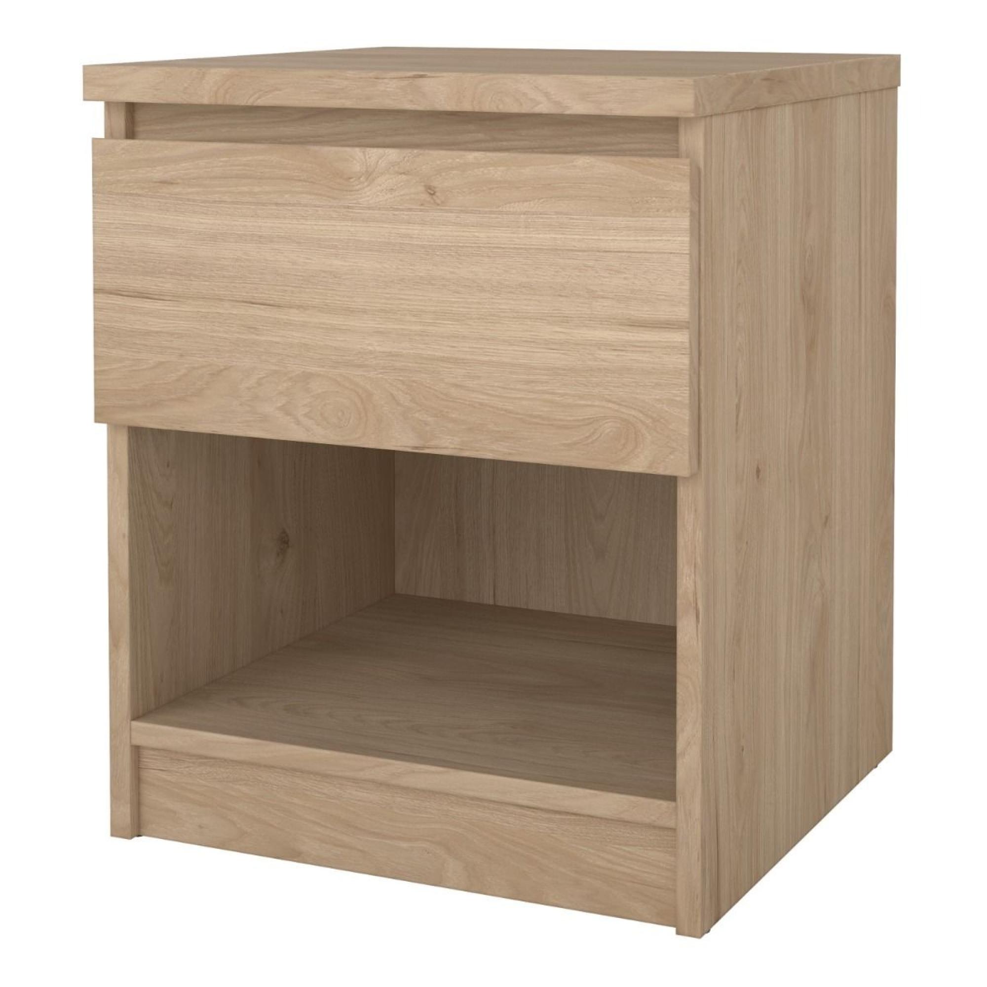 Naia Bedside Cabinet - 1 Drawer - Oak