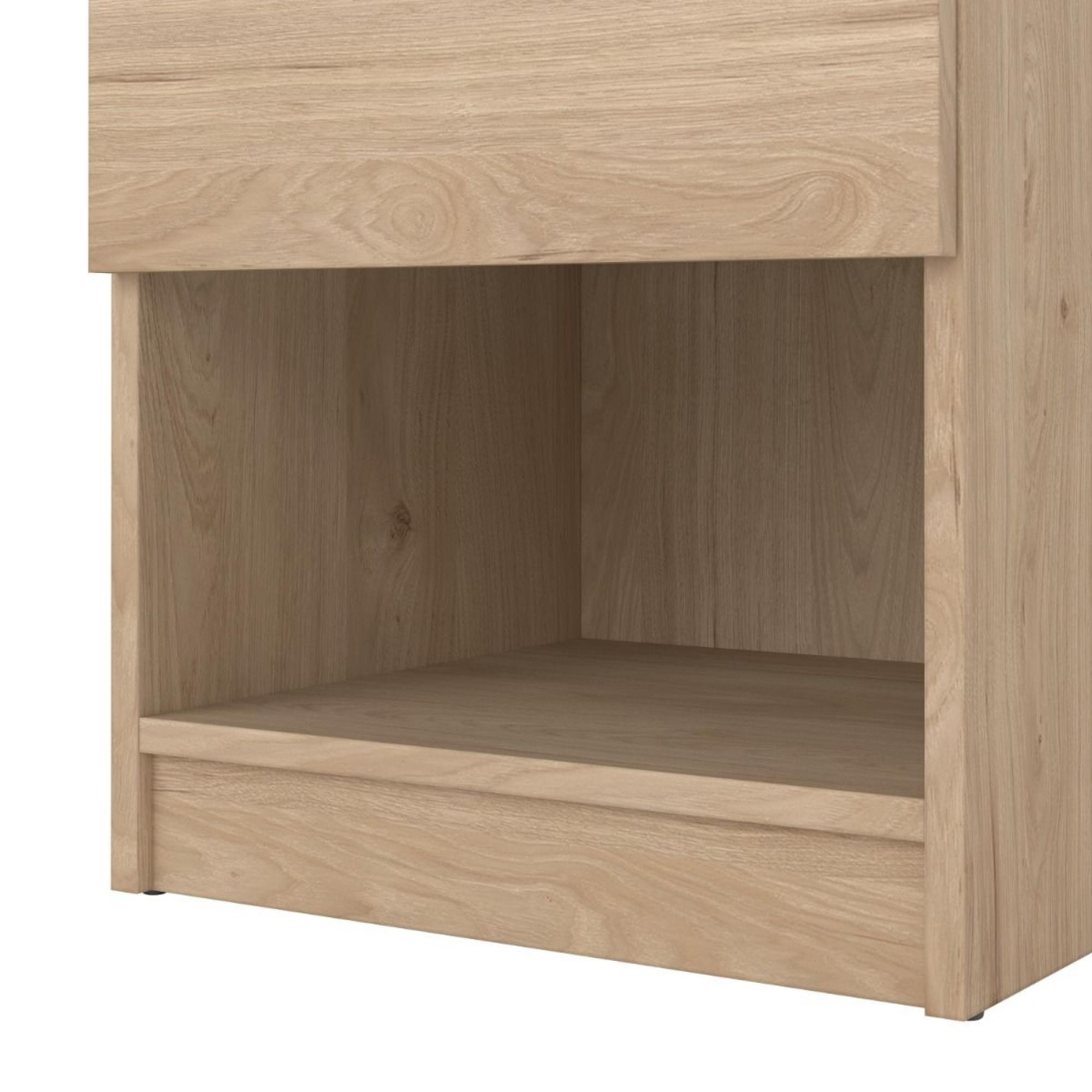 Naia Bedside Cabinet - 1 Drawer - Oak