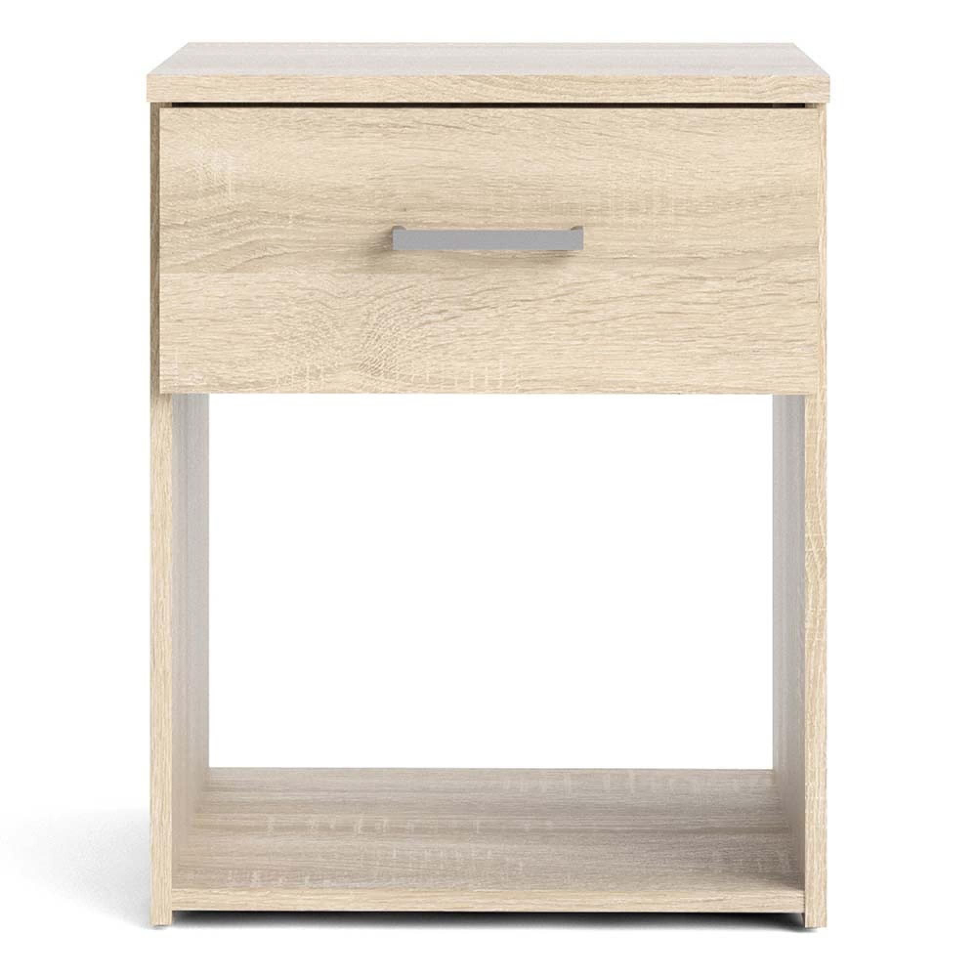Space Bedside Cabinet - 1 Drawer - Oak