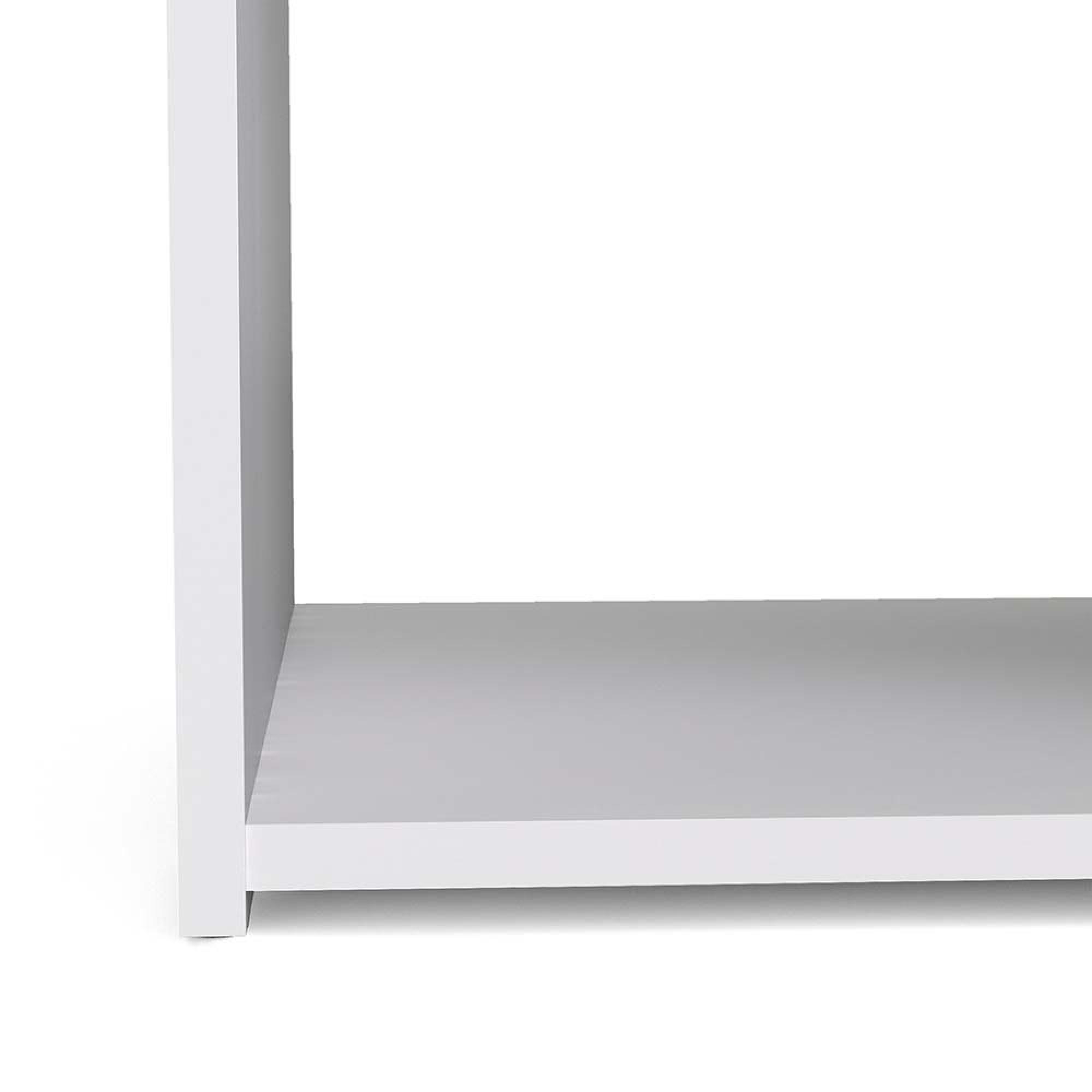 Space Bedside Cabinet - 1 Drawer - White