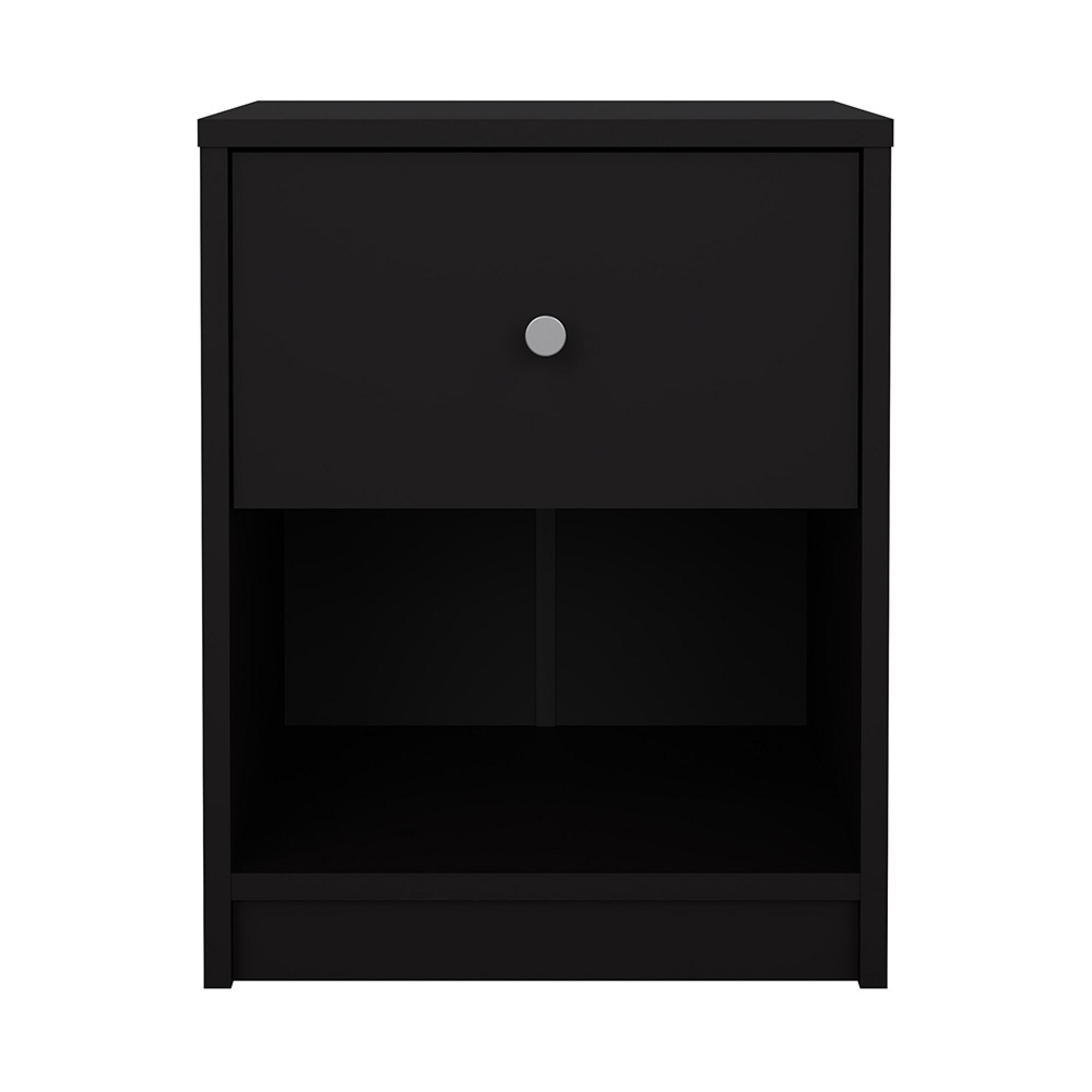 May Bedside Cabinet - 1 Drawer - Black