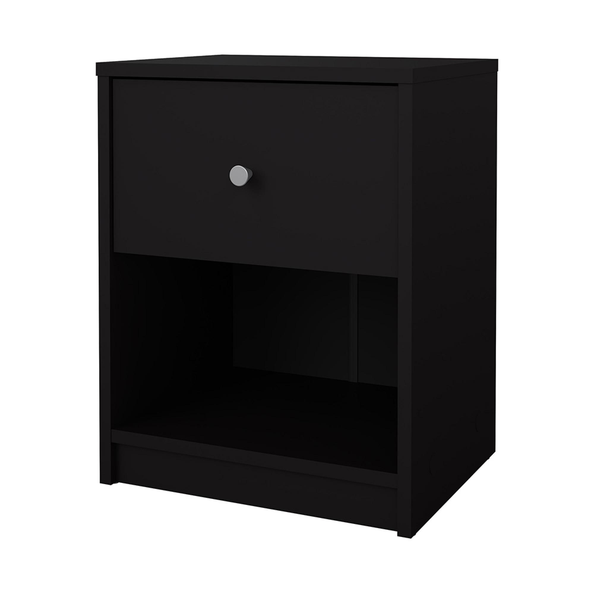 May Bedside Cabinet - 1 Drawer - Black