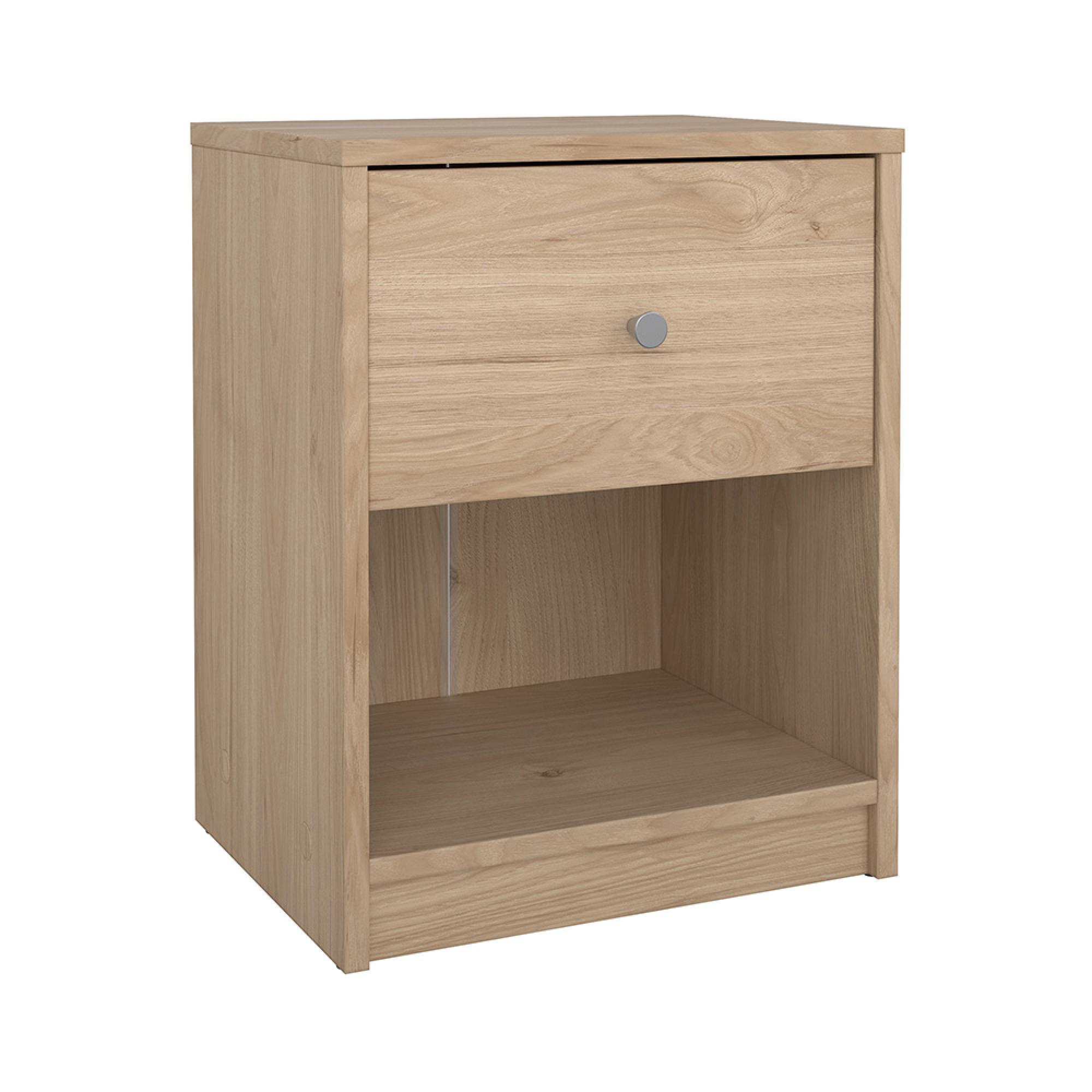 May Bedside Cabinet - 1 Drawer - Oak