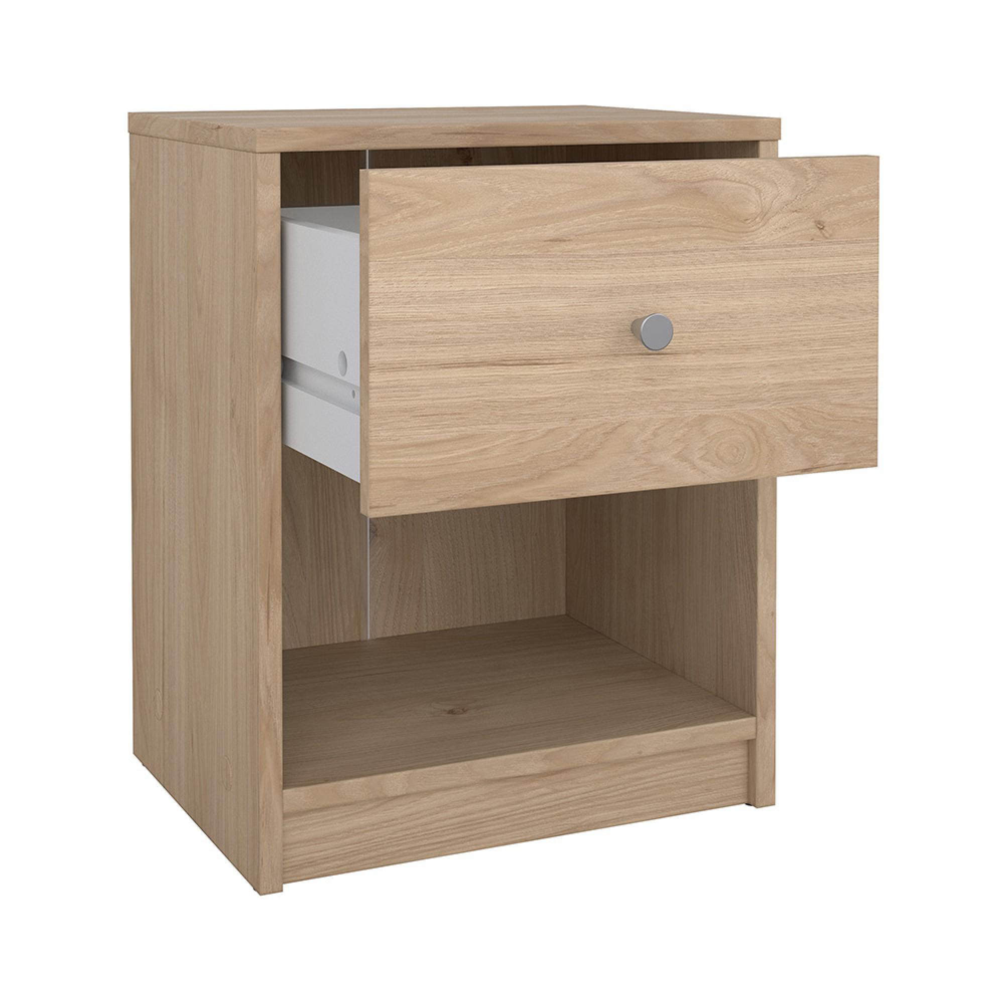 May Bedside Cabinet - 1 Drawer - Oak