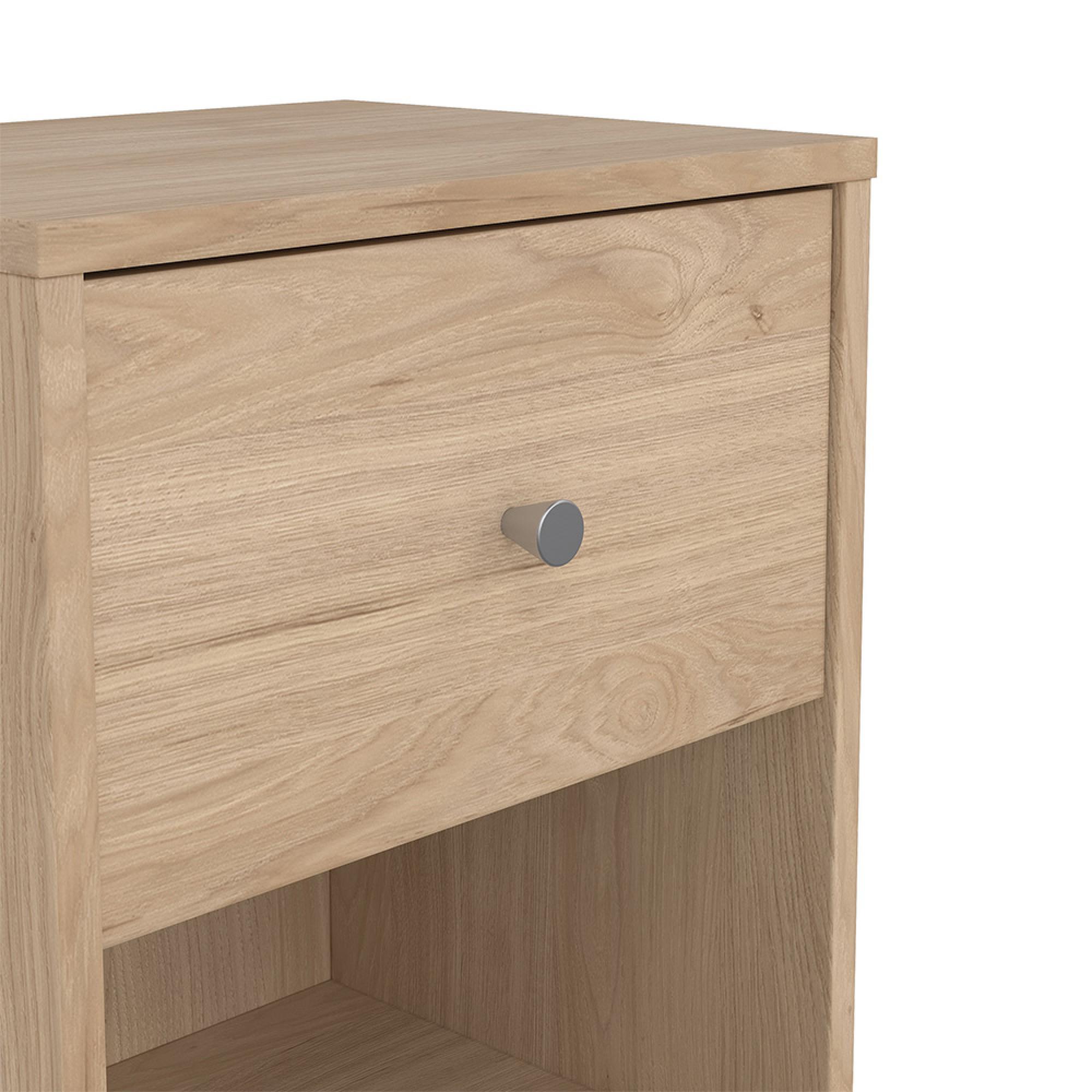 May Bedside Cabinet - 1 Drawer - Oak