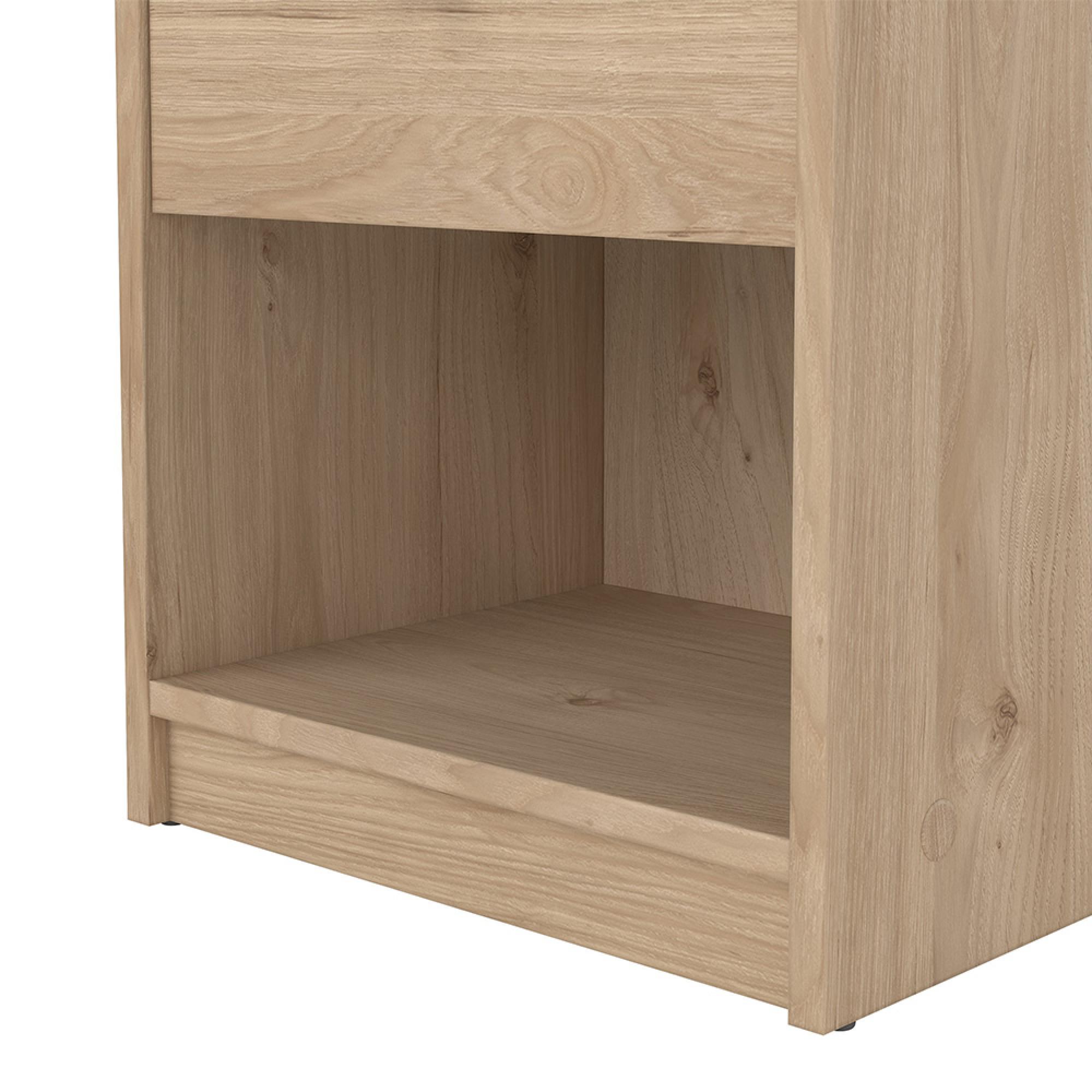 May Bedside Cabinet - 1 Drawer - Oak