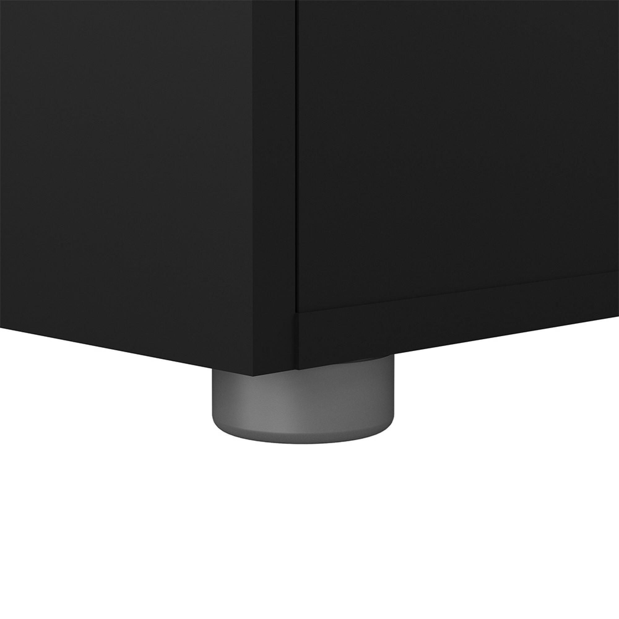 Pepe Bedside Cabinet - 2 Drawer - Black