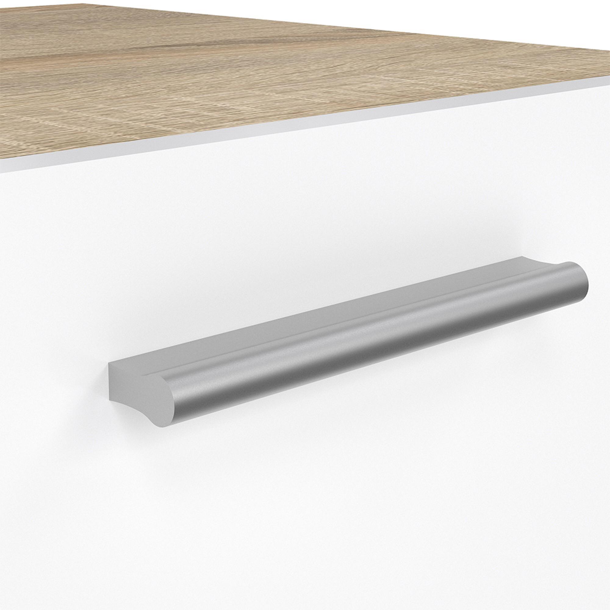 Pepe Bedside Cabinet - 2 Drawer - Oak and White Gloss