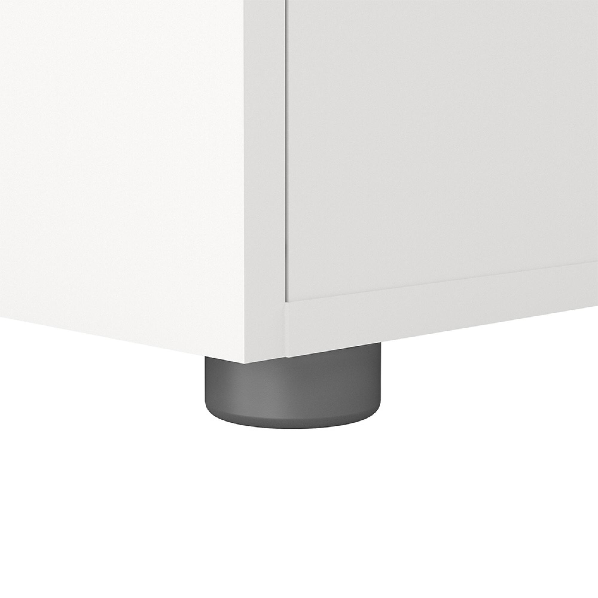 Pepe Bedside Cabinet - 2 Drawer - White
