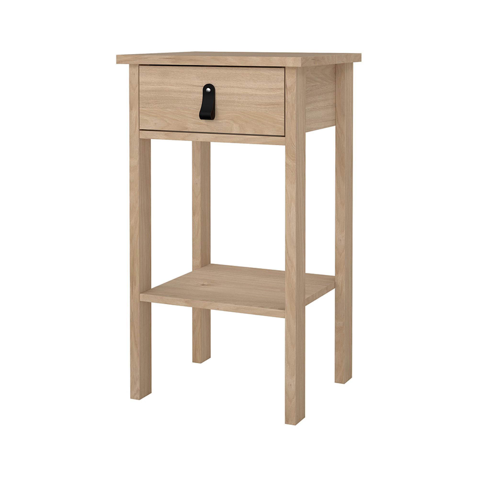 Barcelona Bedside Table - 1 Drawer - Jackson Hickory Oak