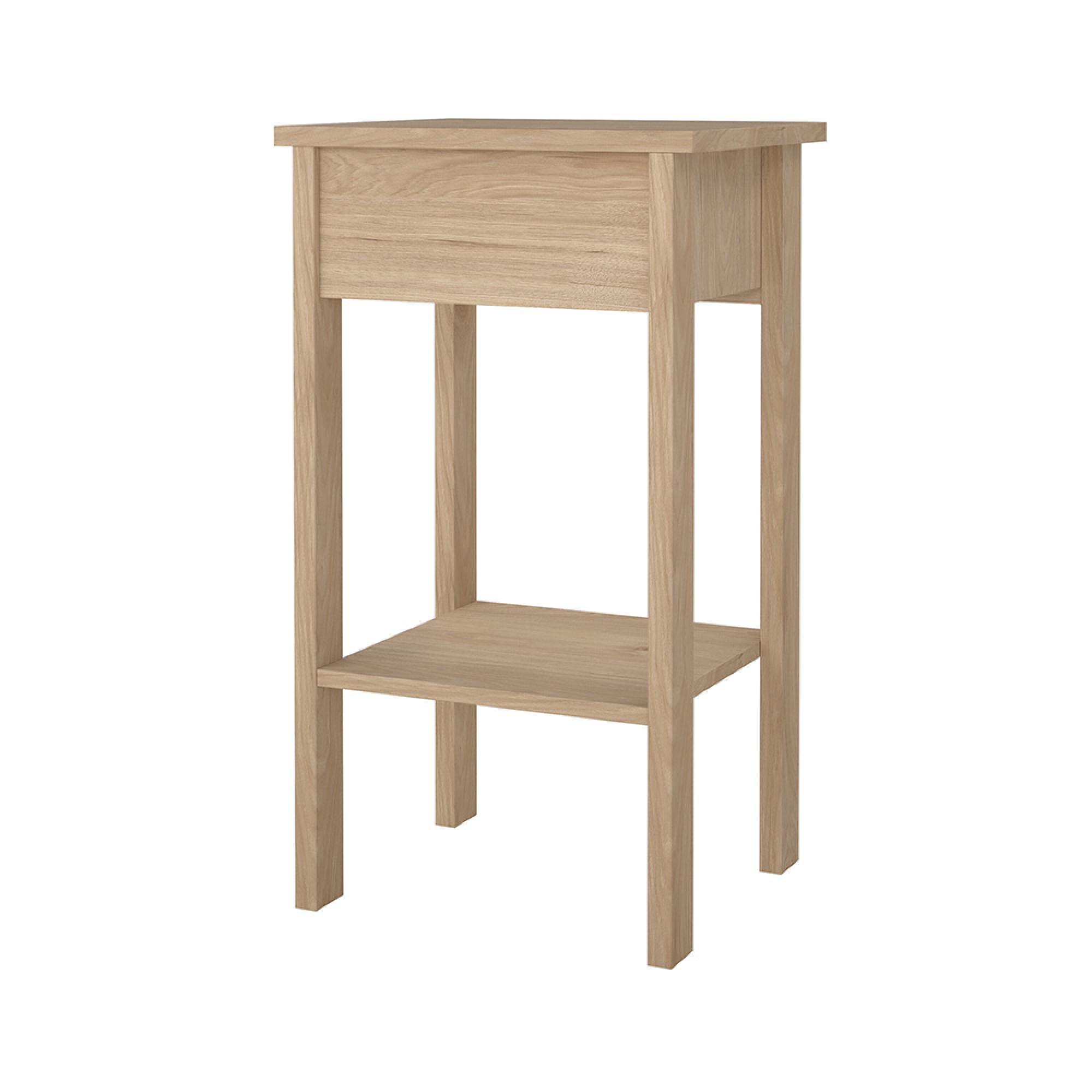 Barcelona Bedside Table - 1 Drawer - Jackson Hickory Oak