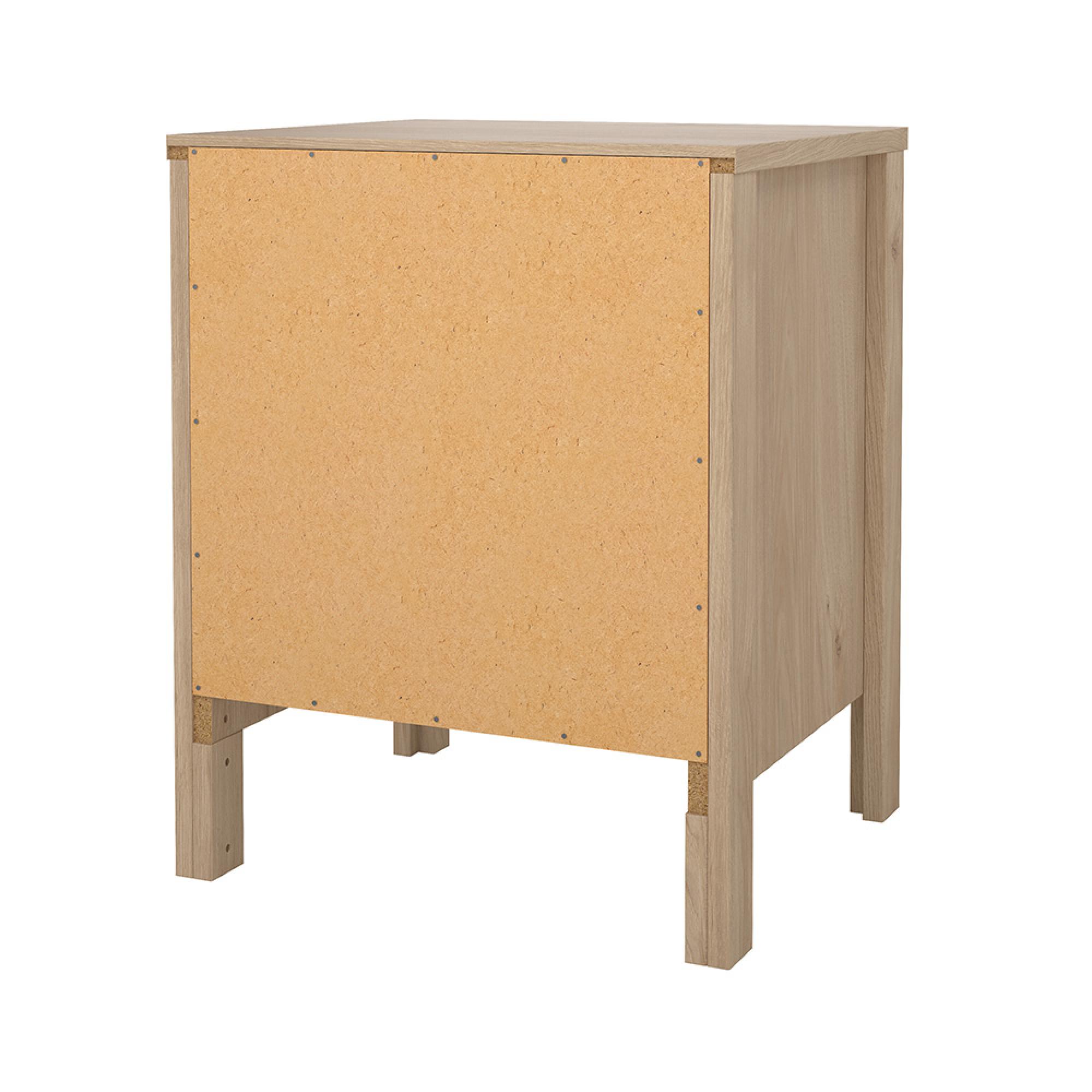 Barcelona Bedside Table - 2 Drawer - Jackson Hickory Oak