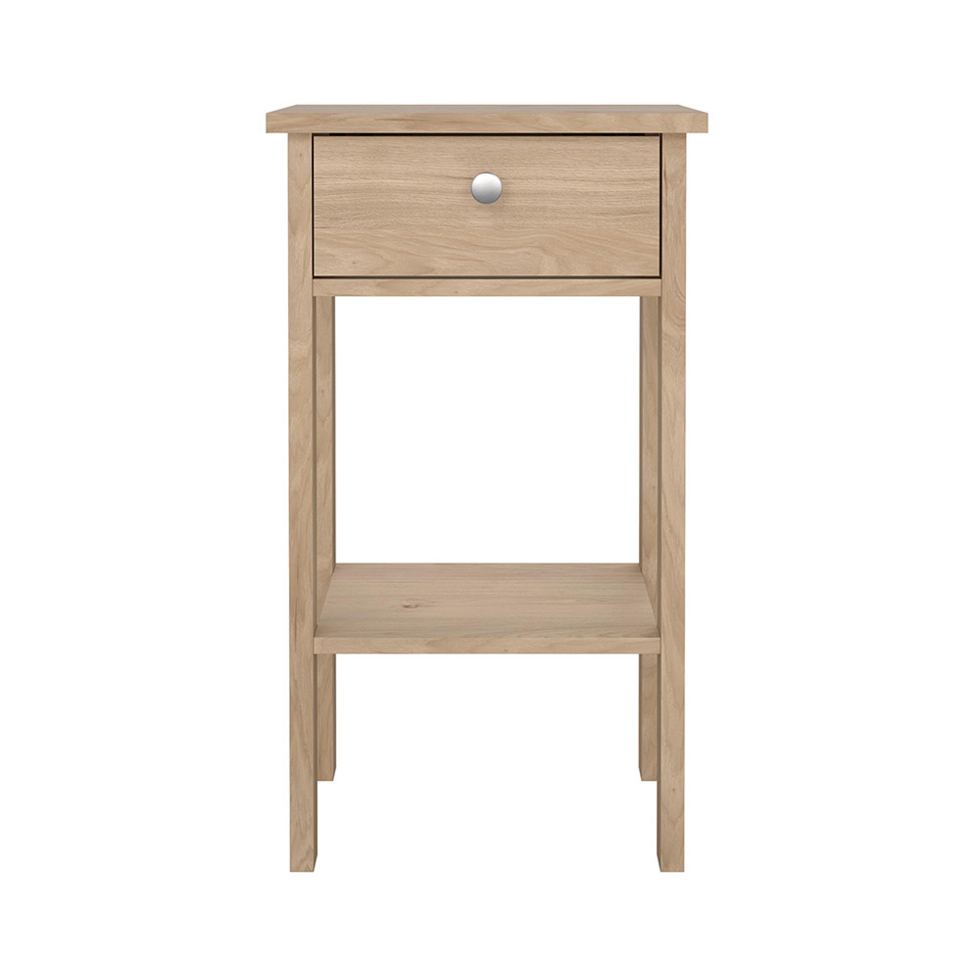 Madrid Bedside Table - 1 Drawer - Jackson Hickory Oak