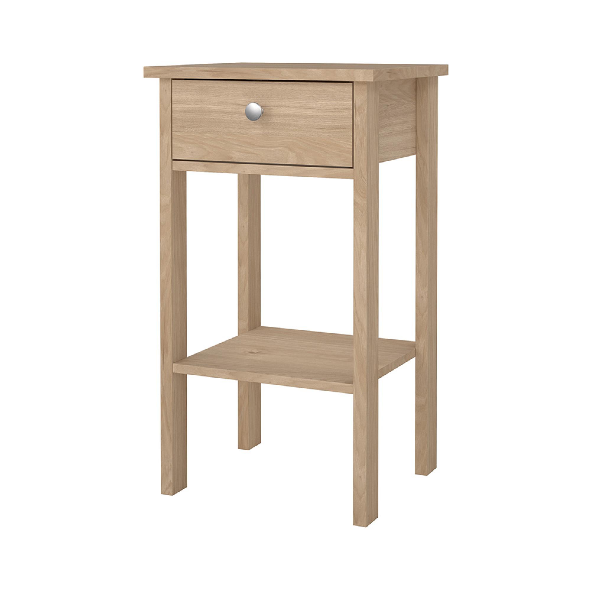 Madrid Bedside Table - 1 Drawer - Jackson Hickory Oak