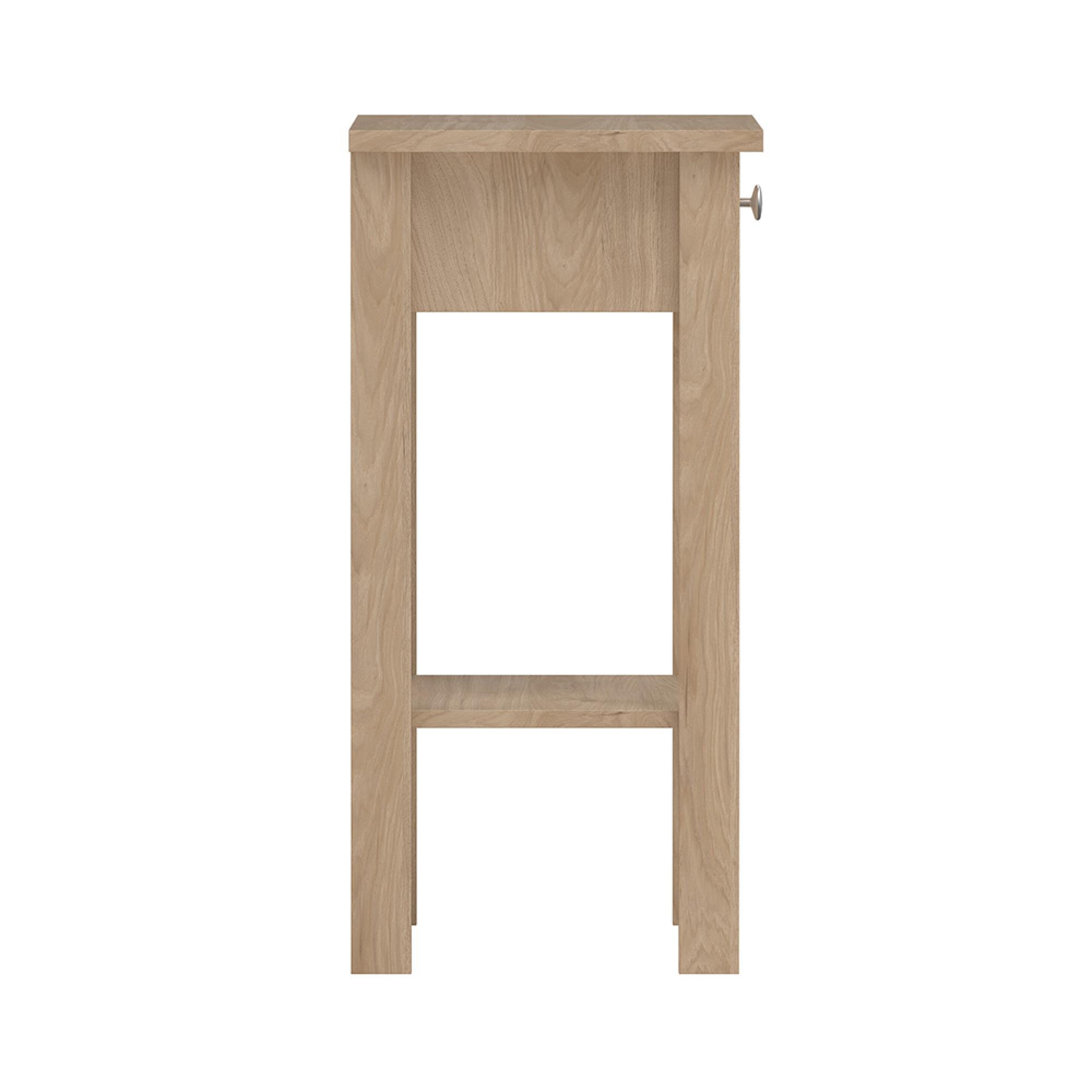 Madrid Bedside Table - 1 Drawer - Jackson Hickory Oak