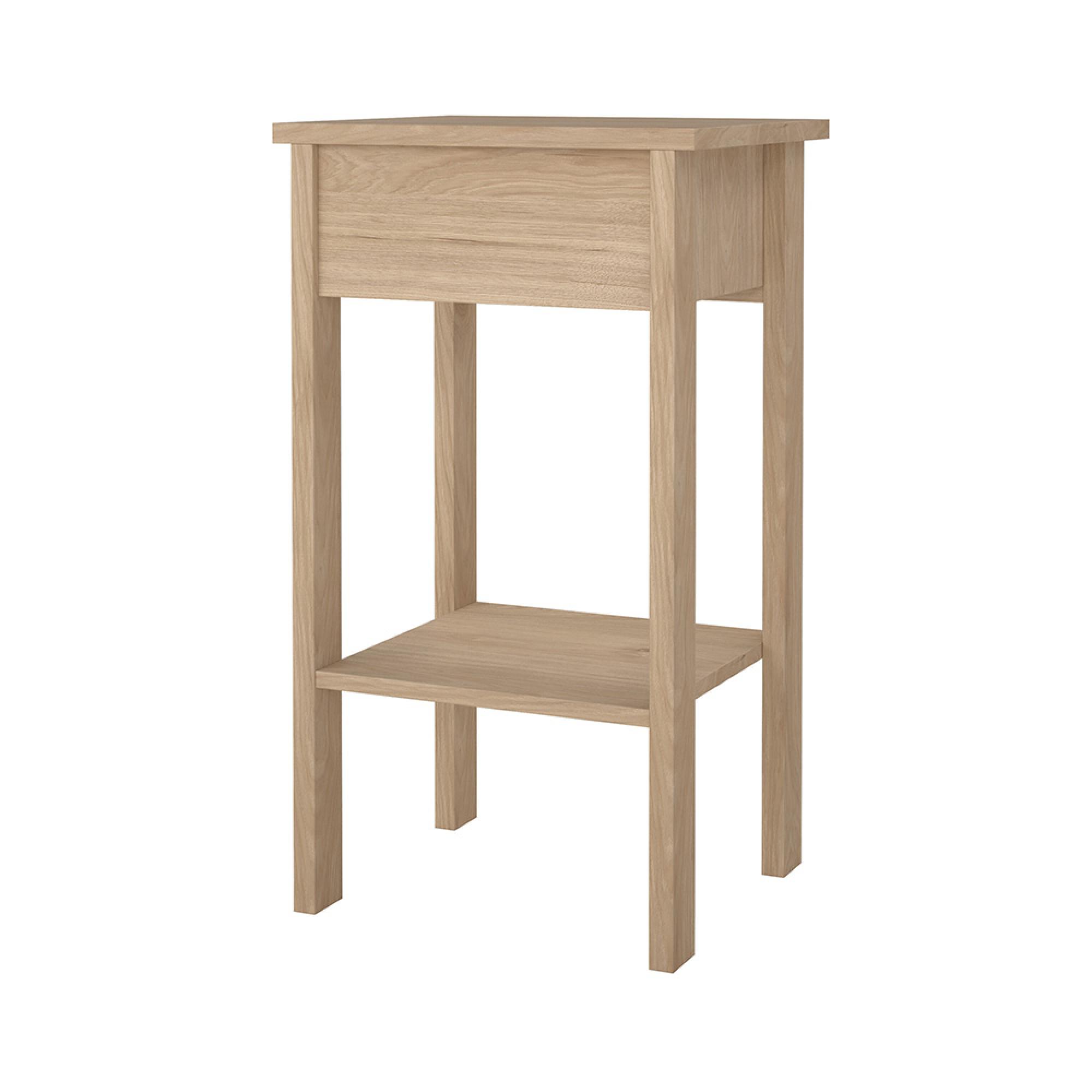 Madrid Bedside Table - 1 Drawer - Jackson Hickory Oak