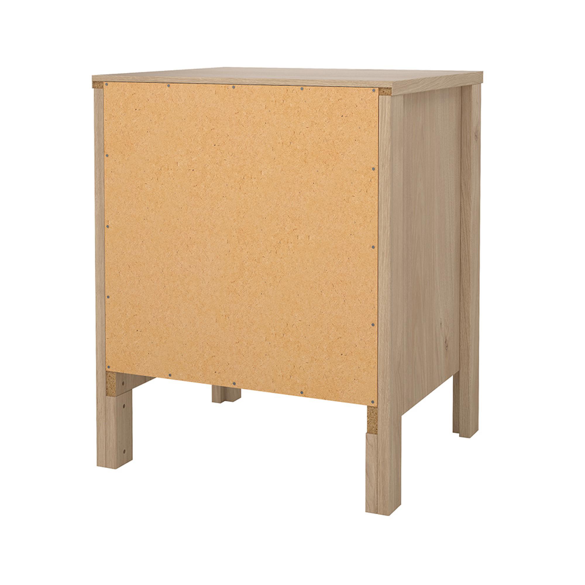 Madrid Bedside Table - 2 Drawer - Jackson Hickory Oak