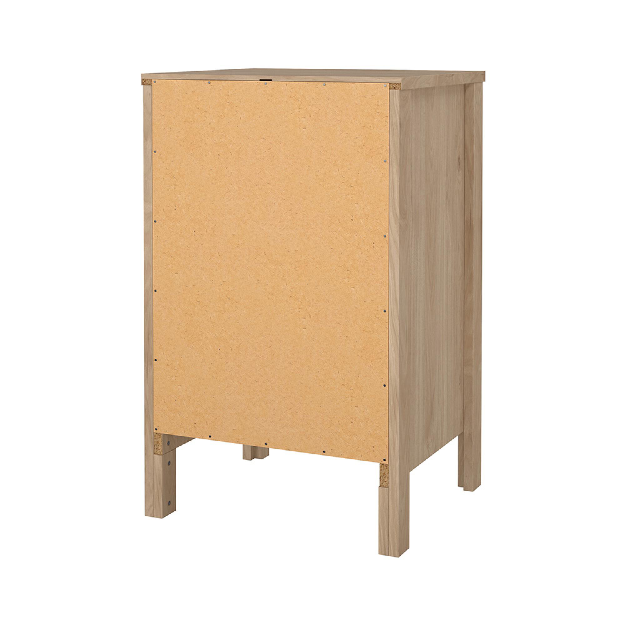 Madrid Bedside Table - 3 Drawer - Jackson Hickory Oak