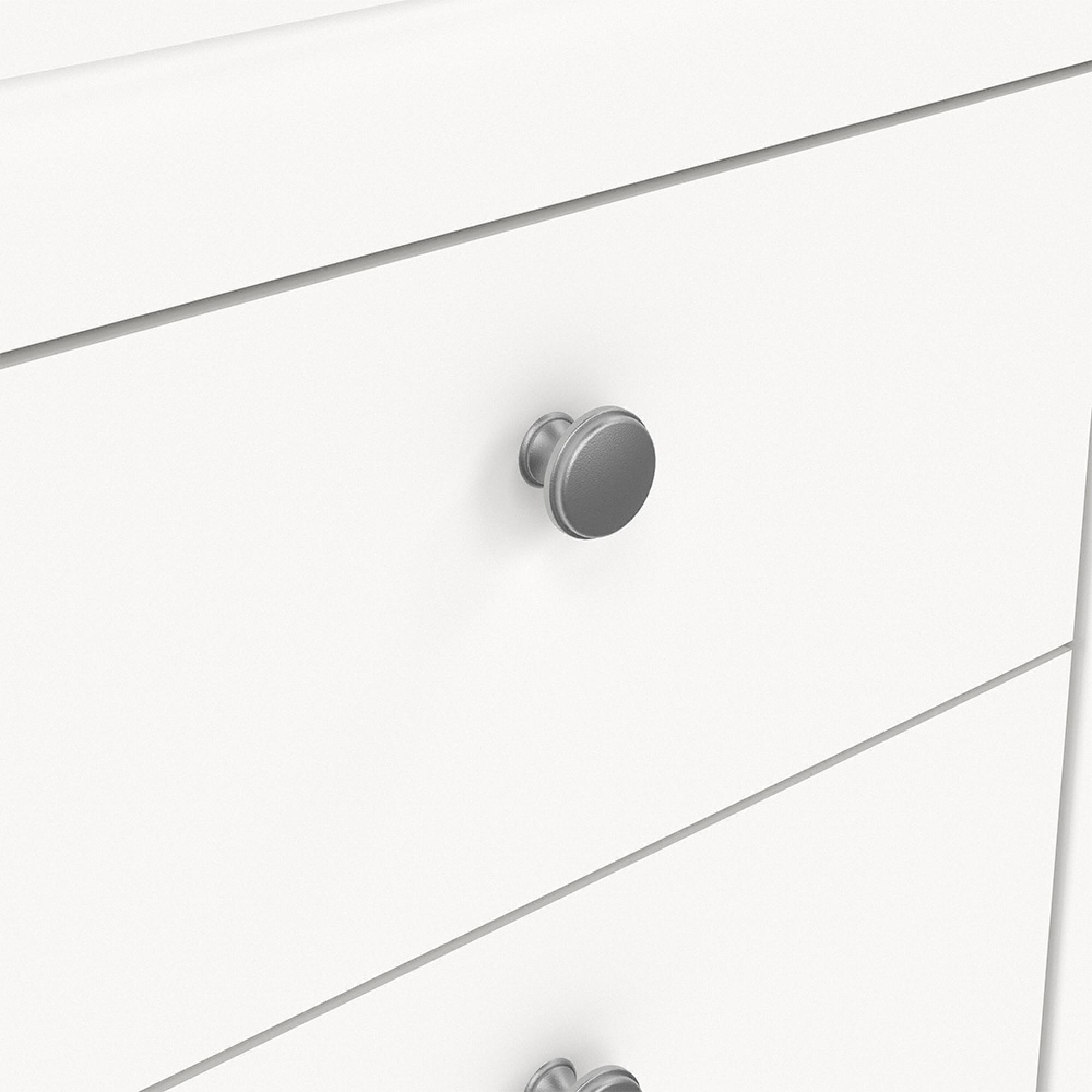 Madrid Bedside Cabinet - 2 Drawer - White