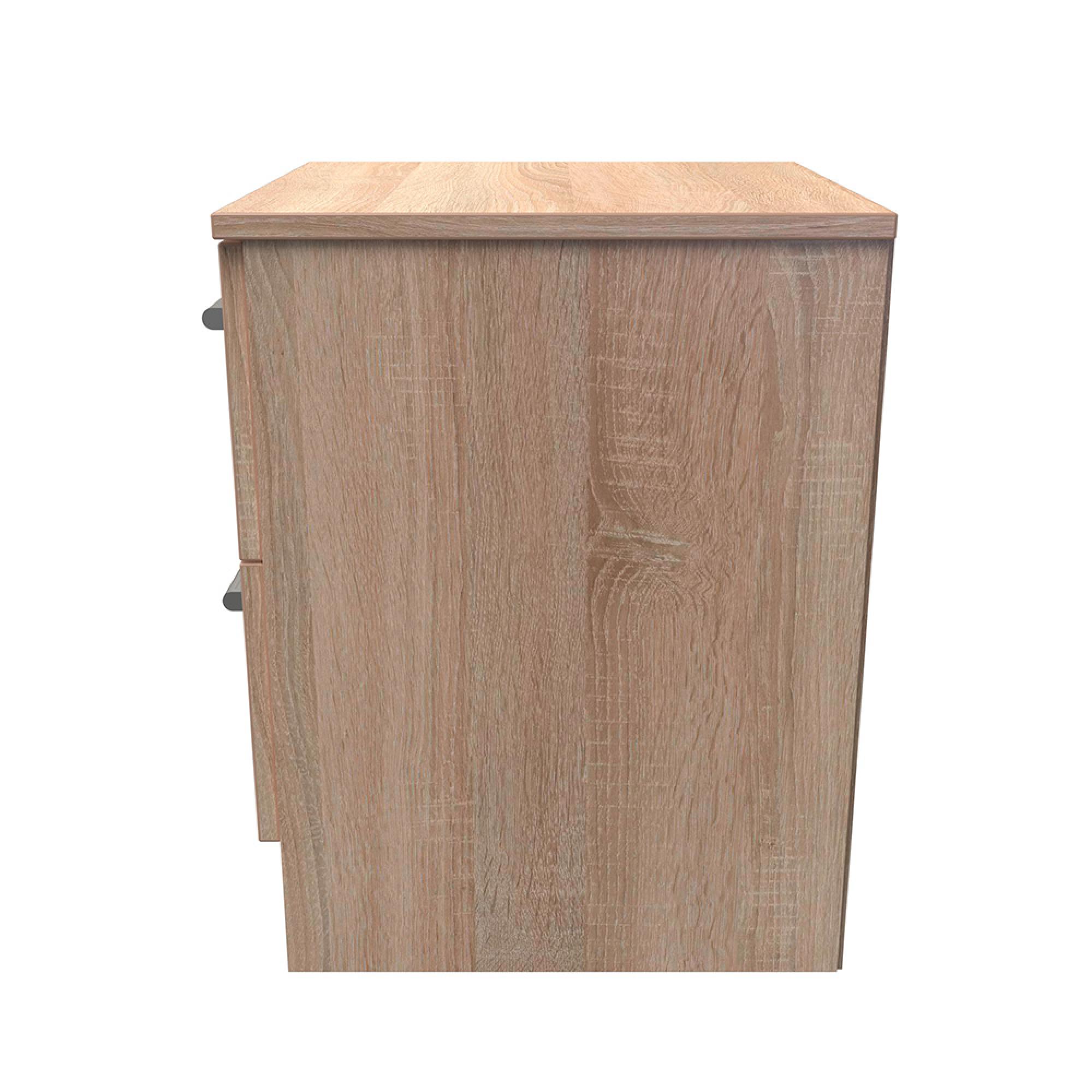 Devon Bedside Cabinet - 2 Drawer - Oak