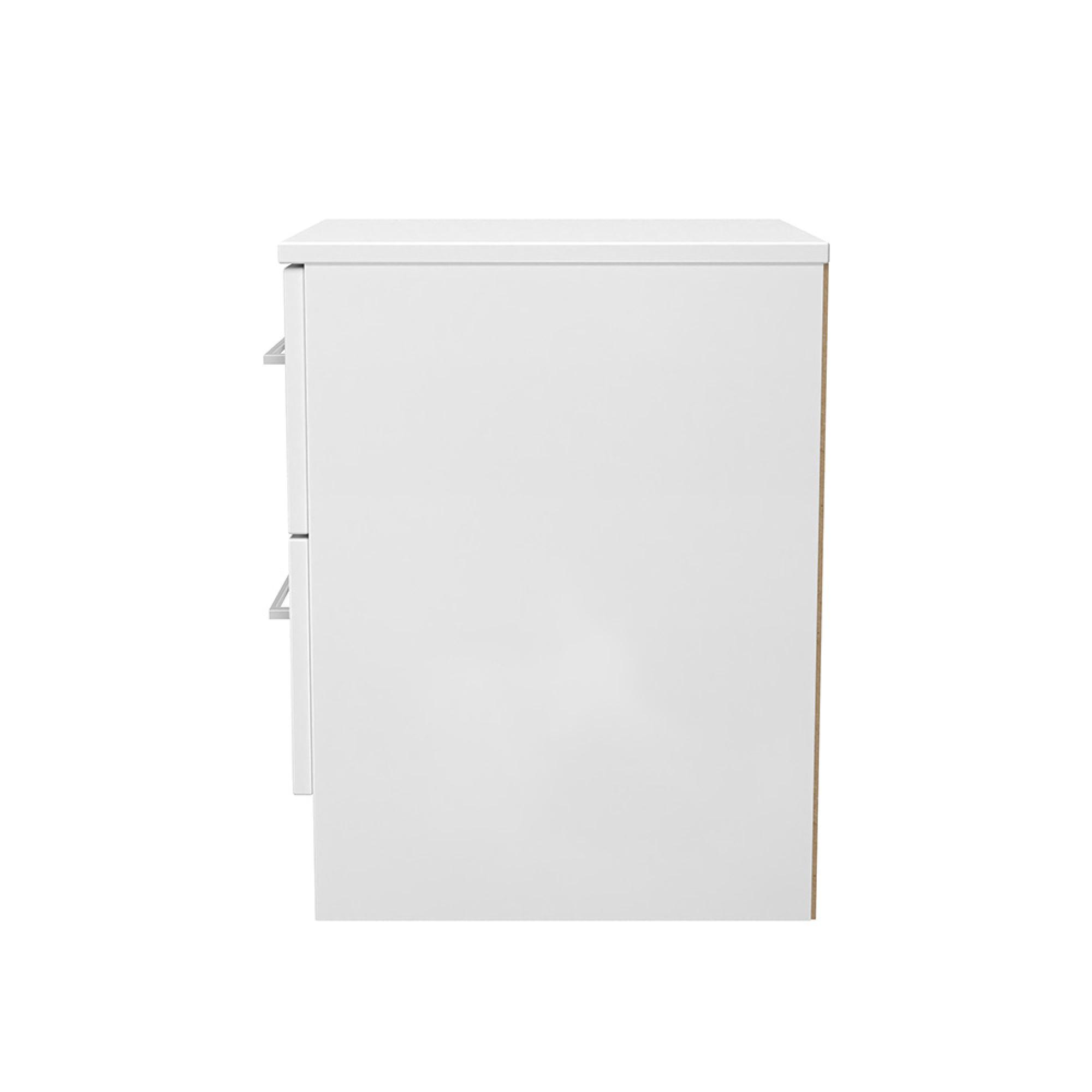 Worcester Bedside Cabinet - 2 Drawer - White