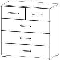 69WD : 2+3 Drawer Chest