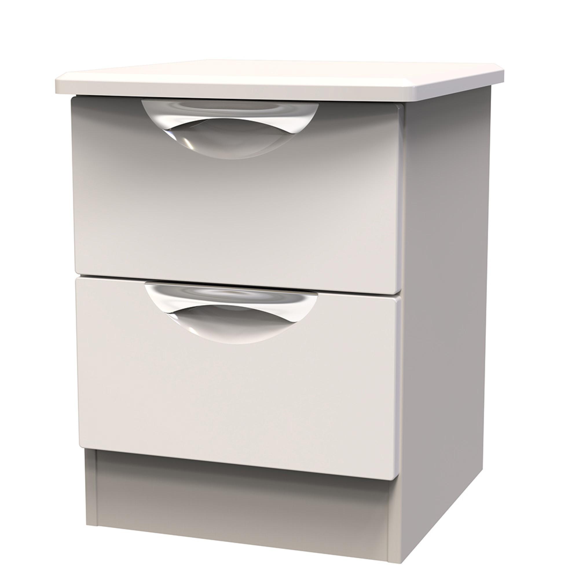 Camden Bedside Cabinet - 2 Drawer - Cashmere