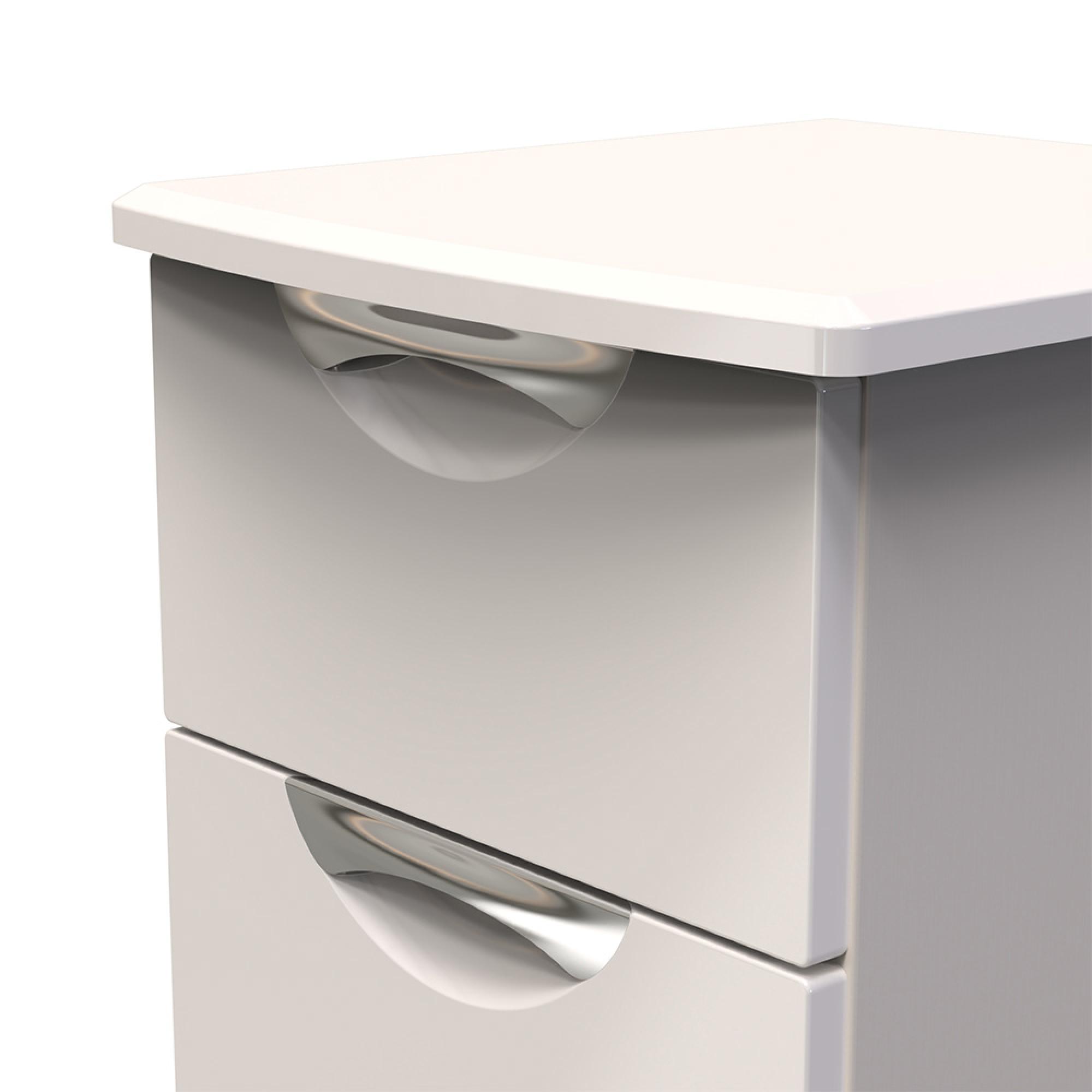 Camden Bedside Cabinet - 2 Drawer - Cashmere