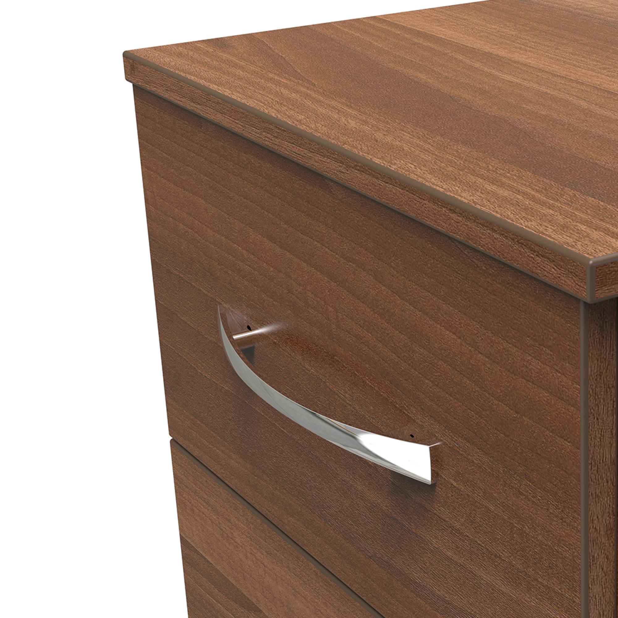 Avon Bedside Cabinet - 2 Drawer - Walnut