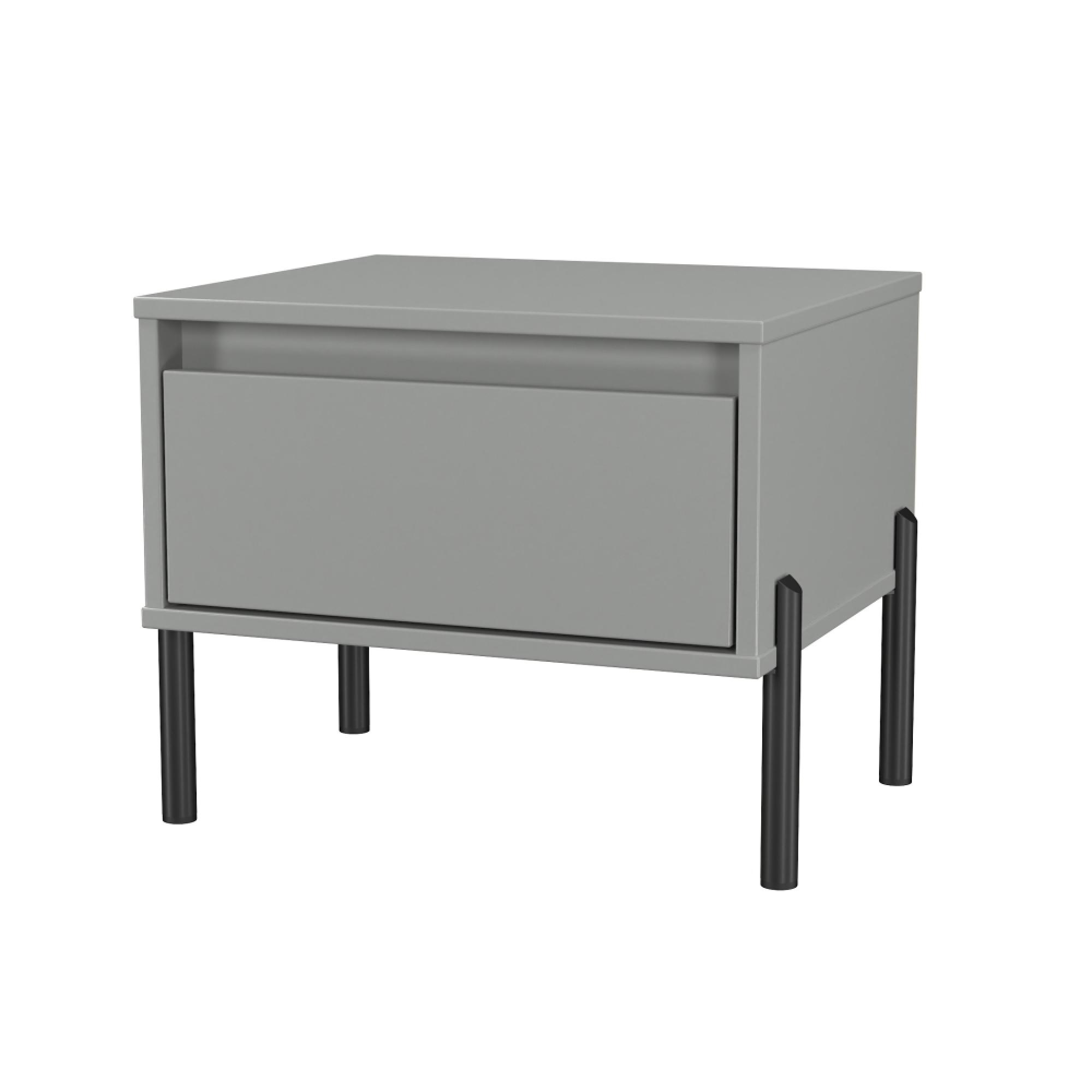 Leona Bedside Table - 1 Drawer - Dusk Grey