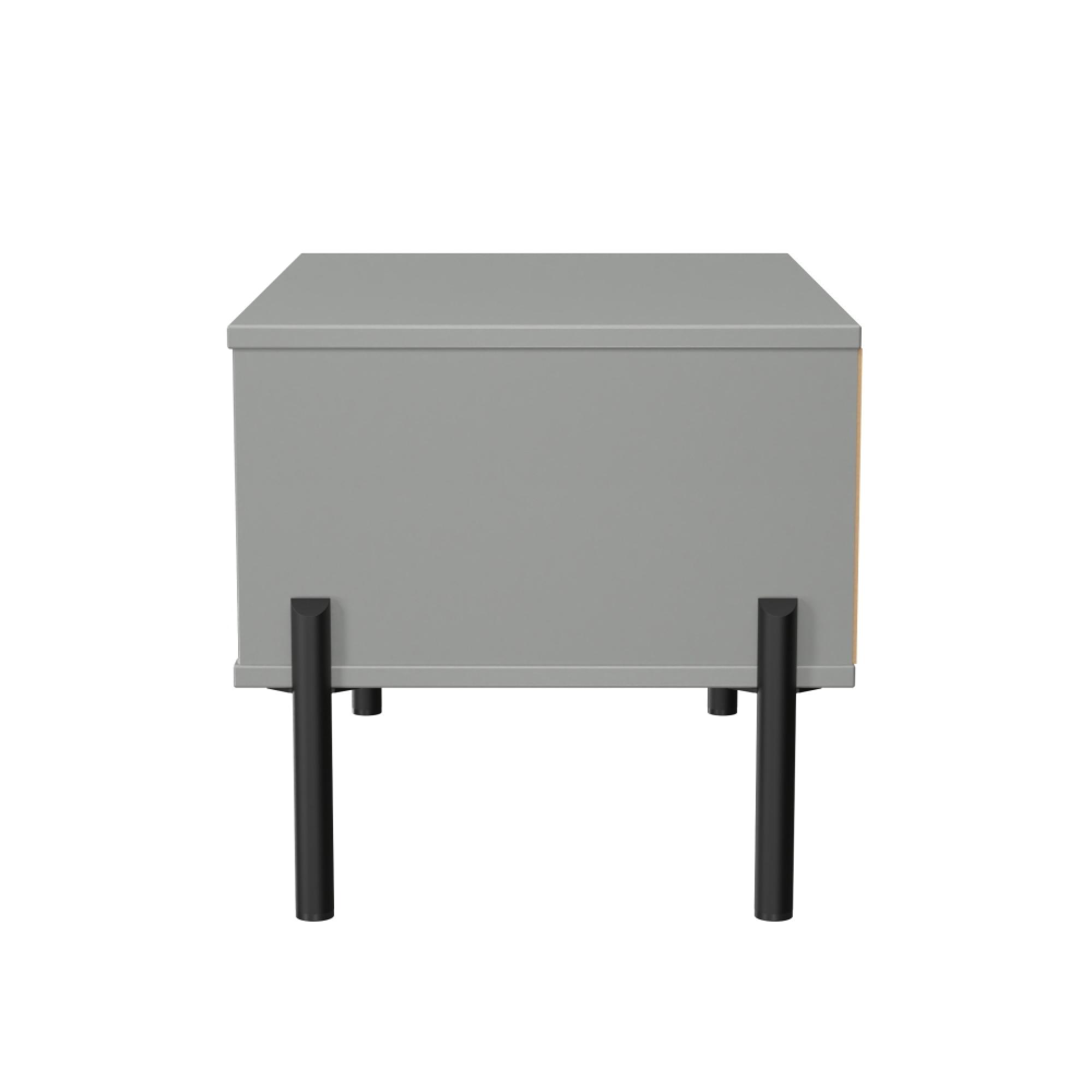 Leona Bedside Table - 1 Drawer - Midi - Dusk Grey