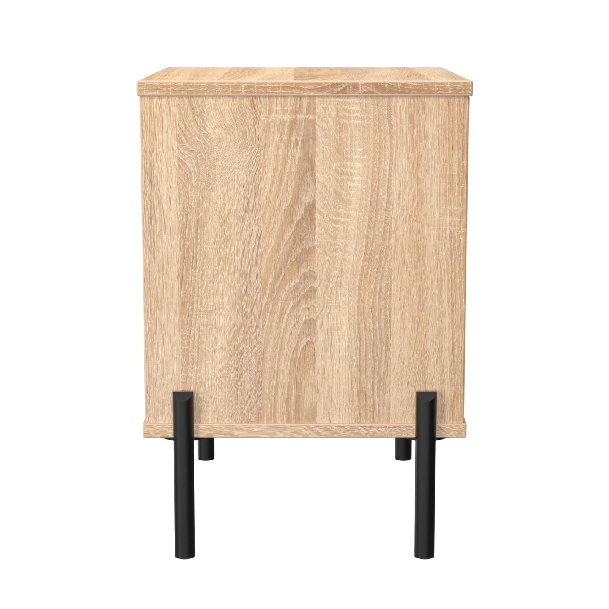 Leona Bedside Cabinet - 2 Drawer - Bardolino Oak
