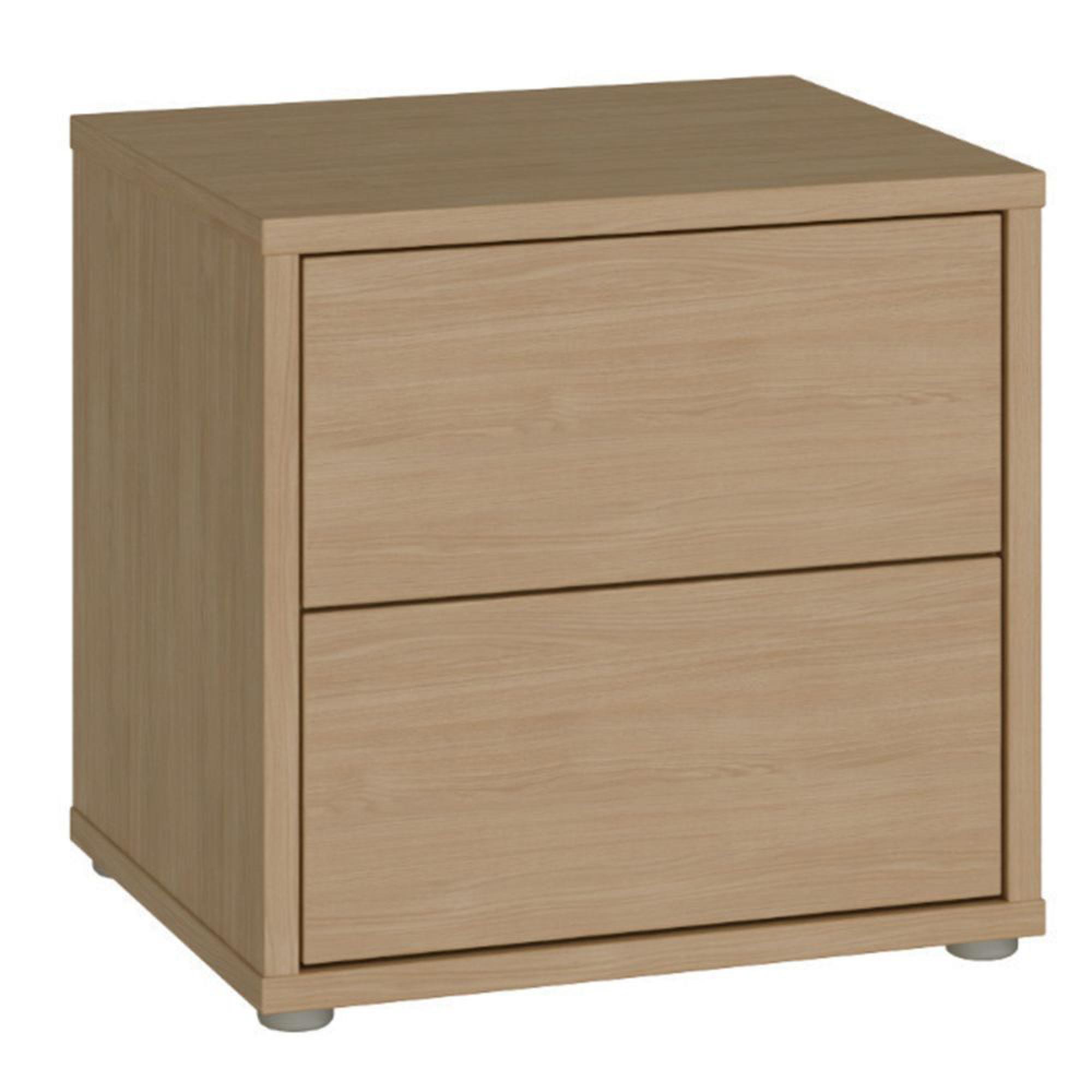 Alice Springs Bedside Cabinet - 2 Drawer - Low - Elegancia Oak