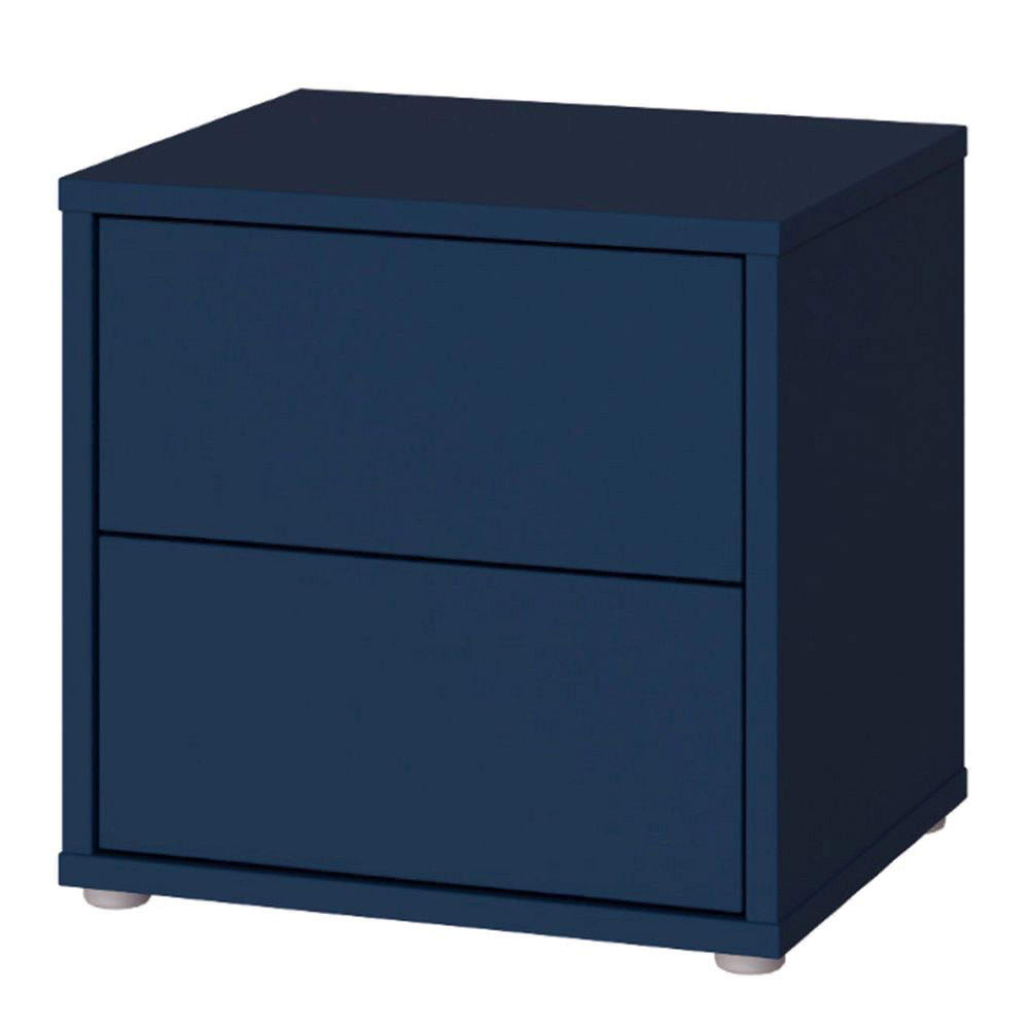 Alice Springs Bedside Cabinet - 2 Drawer - Low - Night Blue