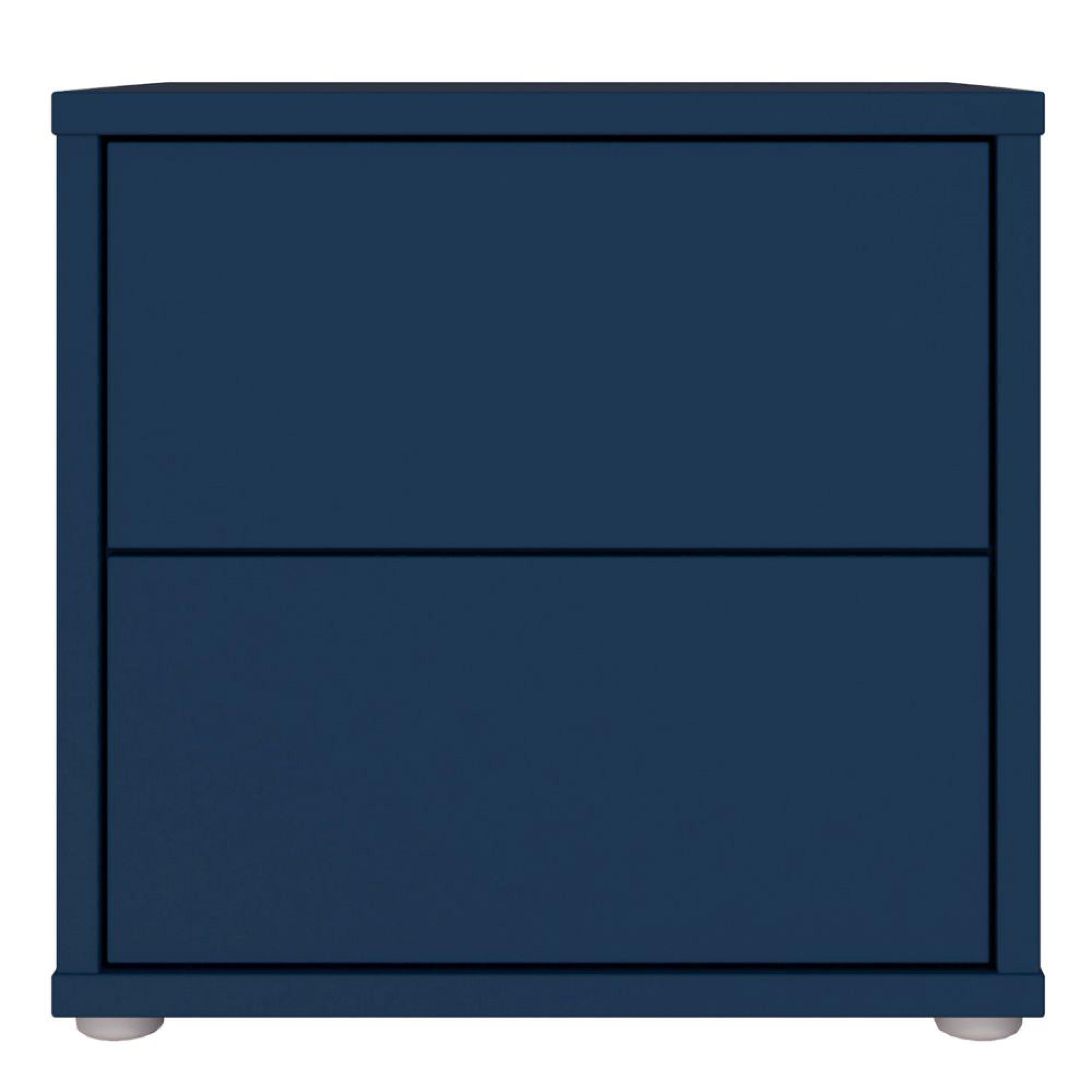 Alice Springs Bedside Cabinet - 2 Drawer - Low - Night Blue
