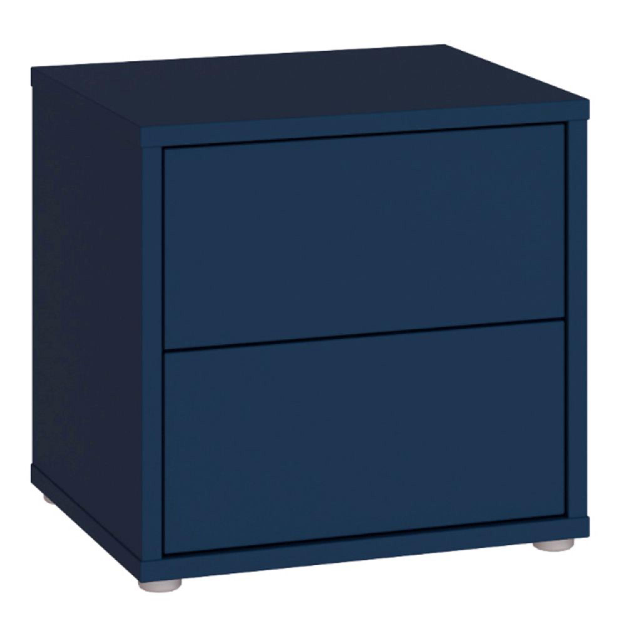 Alice Springs Bedside Cabinet - 2 Drawer - Low - Night Blue