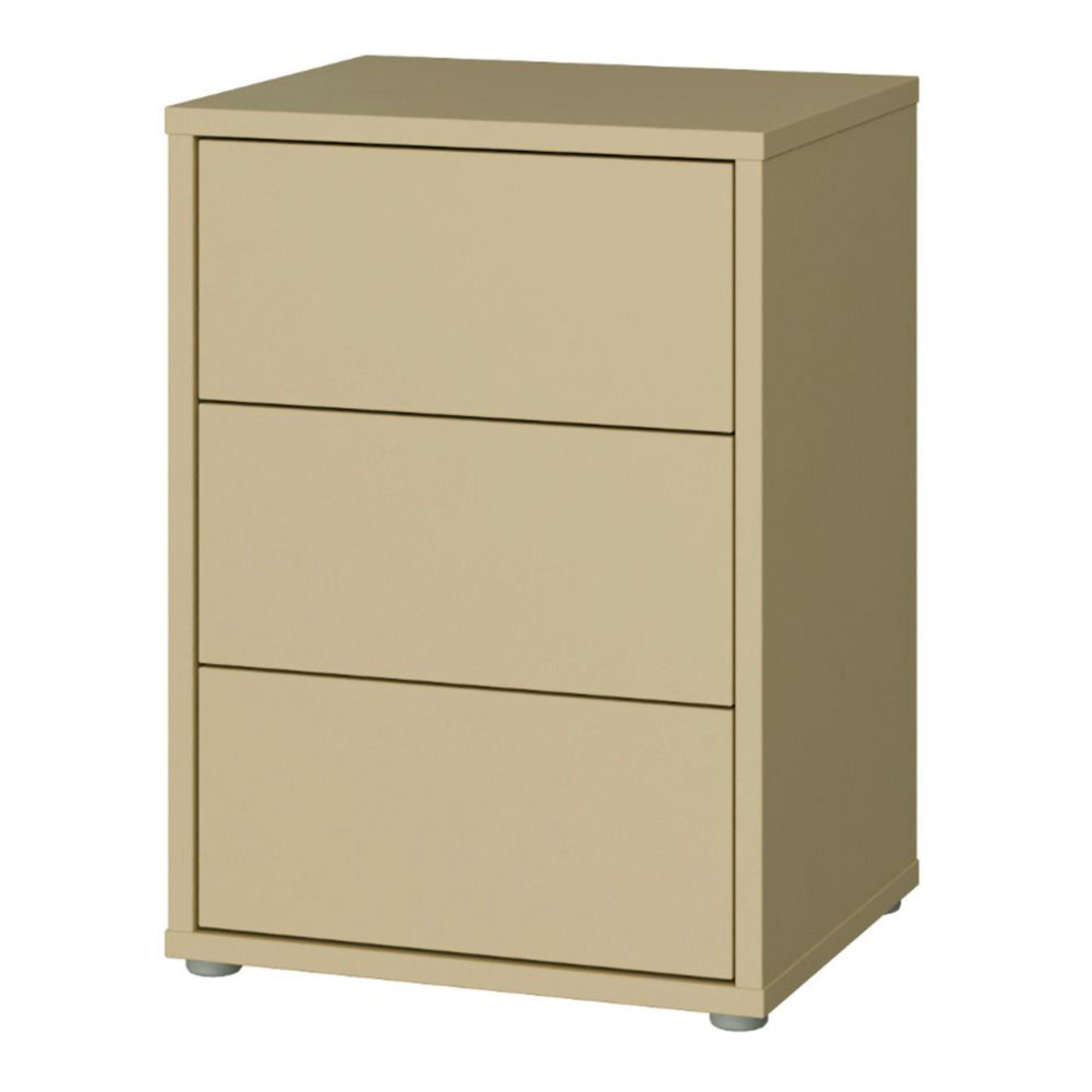 Alice Springs Bedside Cabinet - 3 Drawer - Butter Yellow