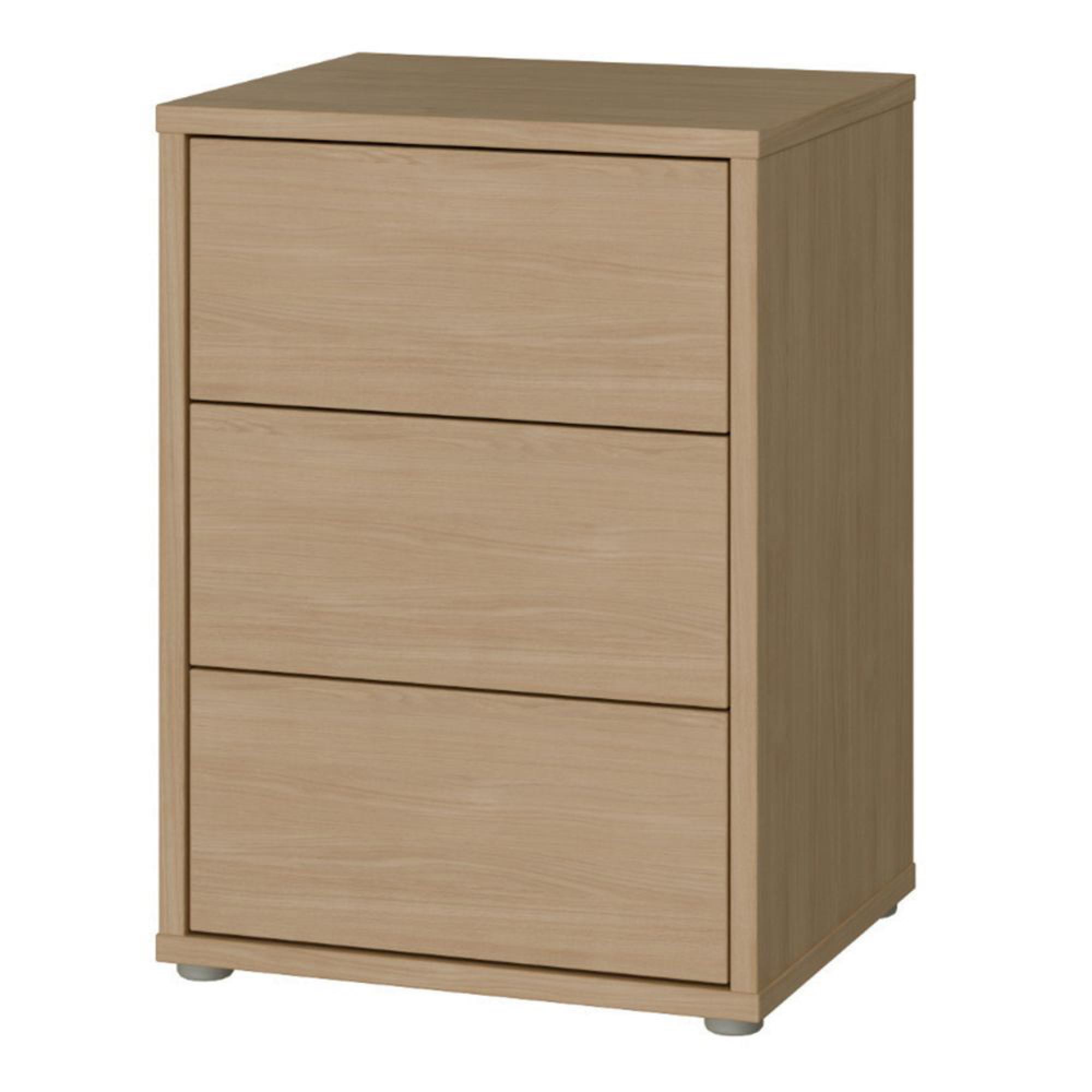 Alice Springs Bedside Cabinet - 3 Drawer - Elegancia Oak